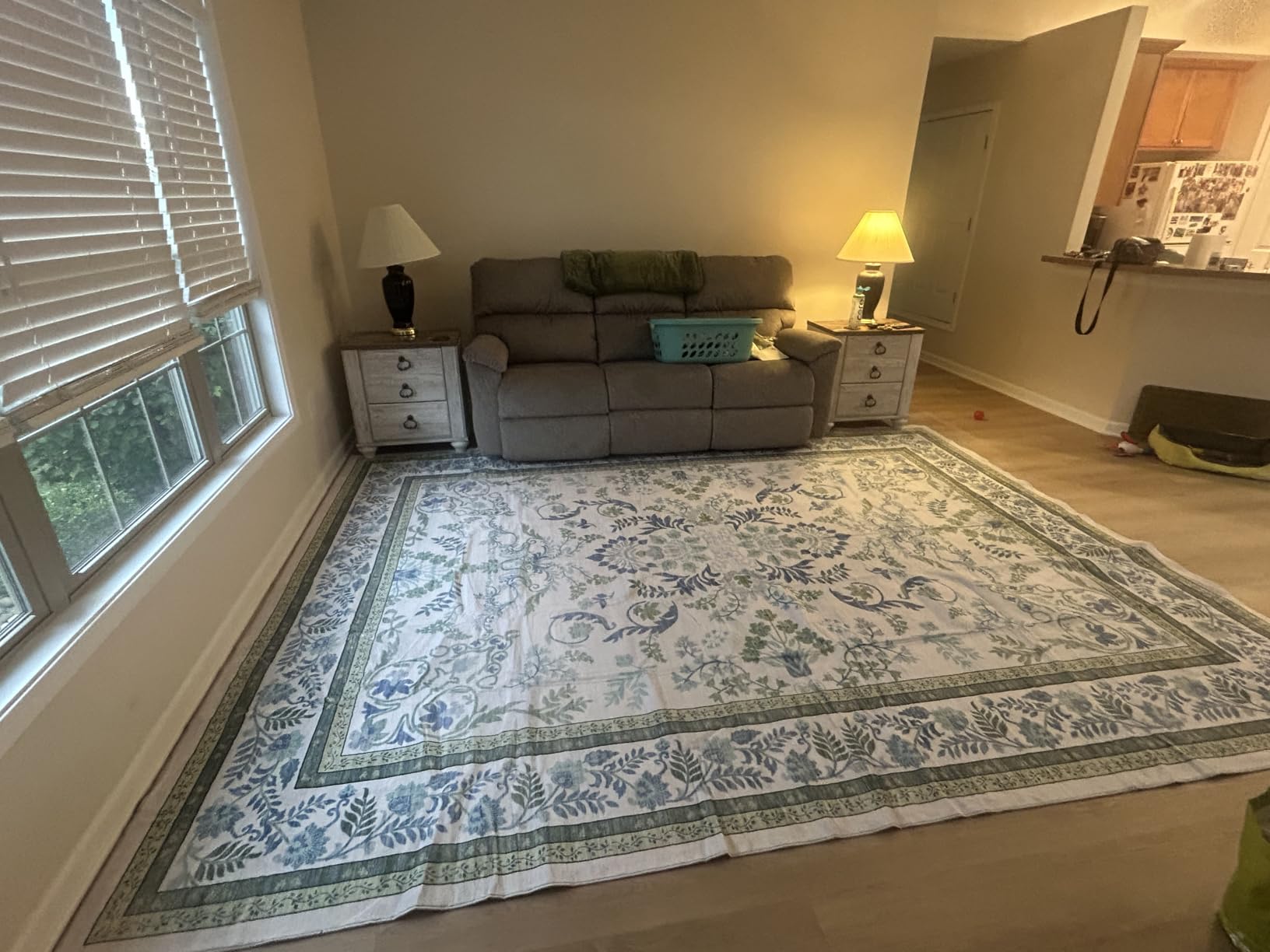 DCX Washable 5x7, Kid & Pet Friendly with Rubber Back Non Slip, Stain Resistant Vintage Rug for Living Room, Bedroom, Home Office, Soft Low Pile Large Farmhouse Distressed Carpet, Brown customer photo 2