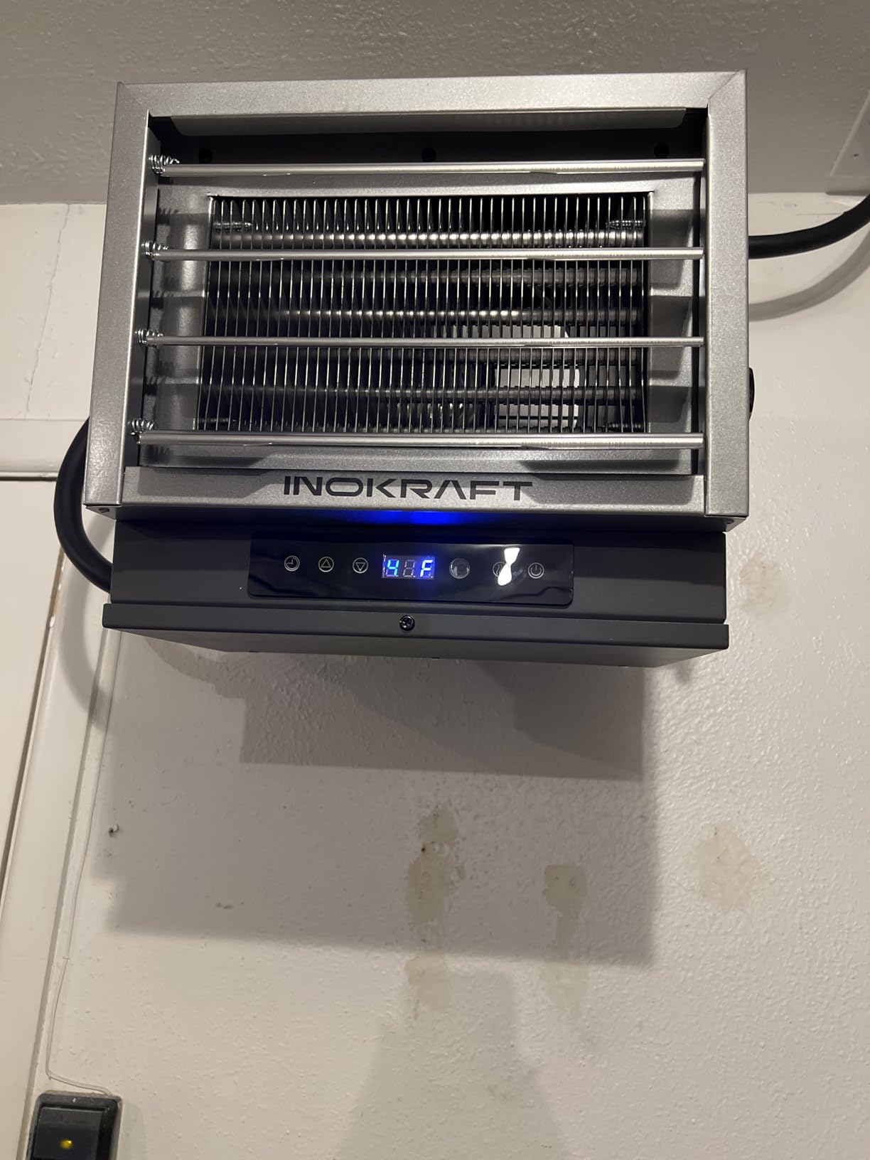 InoKraft 7,500W Electric Garage Heater, Wire: 8 AWG, Plug: NEMA 14-50P, Remote, Ceiling Mount, Digital Thermostat, 240 Volt, 24-Hour Timer, Overheat Protection, ECO Mode, Ideal for Garage customer photo 2
