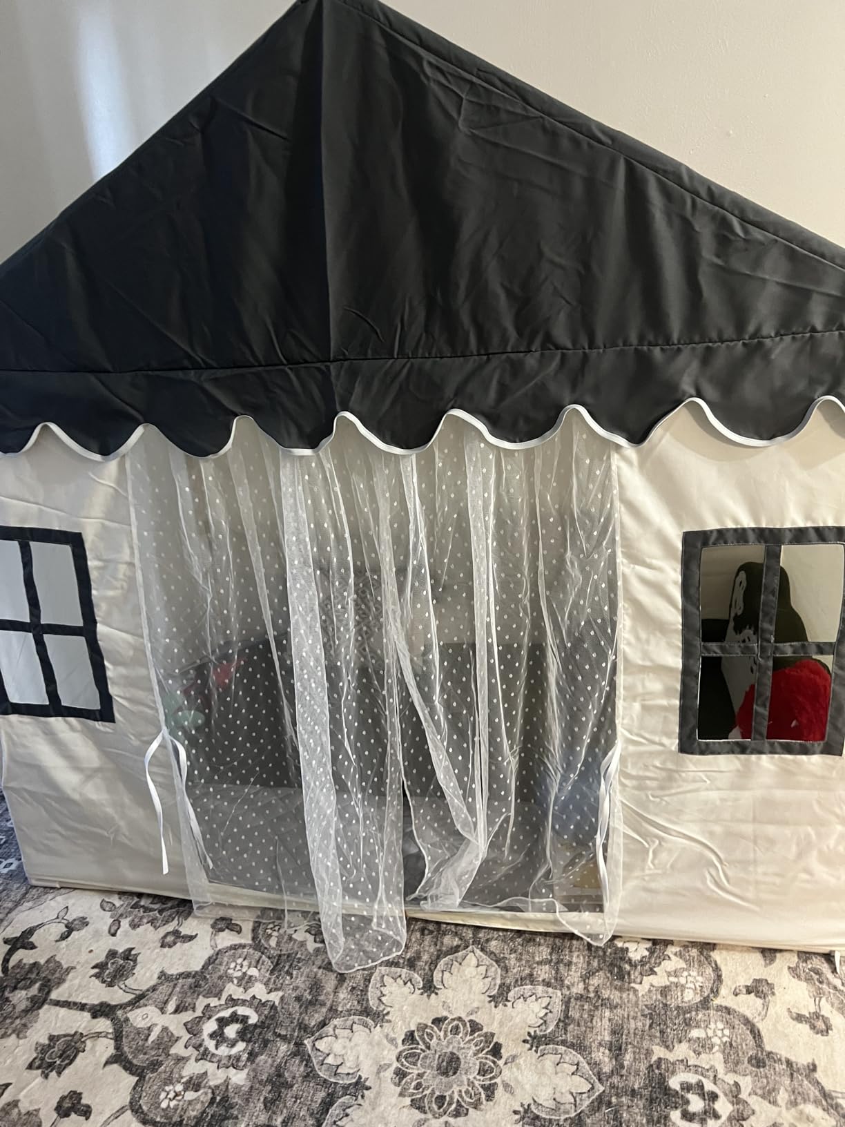 Kids Play Tent with Padded Mat, Kids Tent Playhouse Tent for Kids Ages 4-8 customer photo 1