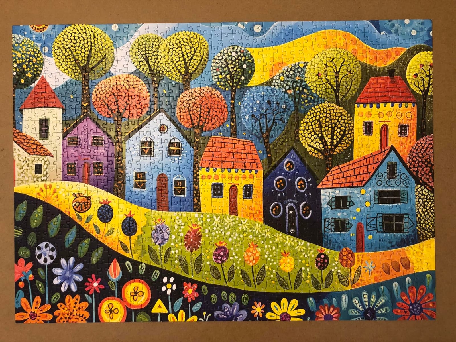 Jigsaw Puzzles for Adults 1000 Pieces, Fall Harvest Fit Well Letter on Back No Dust, Home Decor Birthday Party Toy for Olds Seniors (27.5