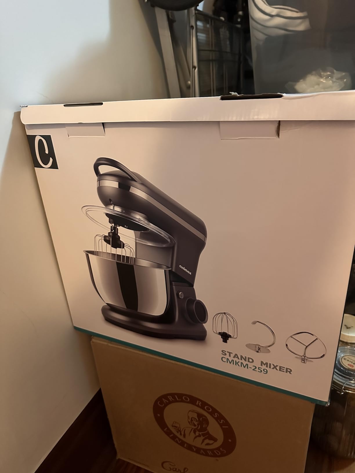 Stand Mixer, CUSIMAX Kitchen Mixer with Digital Switch Control, 650W | Adjustable Timer & Speed, Tilt-Head Dough Mixer with 5-Quart Bowl, Dough Hook, Mixing Beater and Whisk, Splash Guard customer photo 1