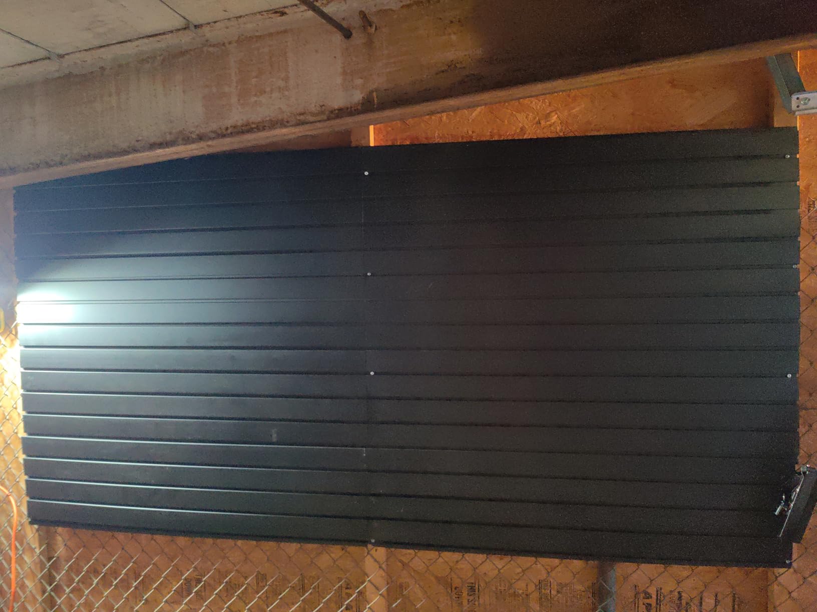 Yuzzy Slat Wall Paneling 4 x 8ft, Garage Slatwall Panel Wall Storage Systems, Heavy Duty PVC Garage Wall Organization (Black) customer photo 2
