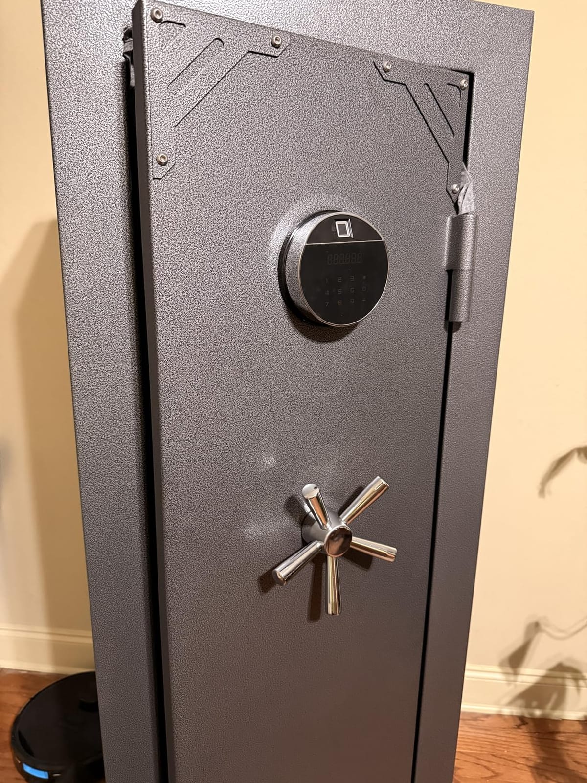 KAER Fireproof 20 Gun Safe 1400°F / 45 Minutes Biometric Gun Safe for Rifles and Pistols Rifle Safe Gun Cabinet Quick Access Gun Safes with Adjustable Shelf and Gun Rack (Gray) customer photo 1