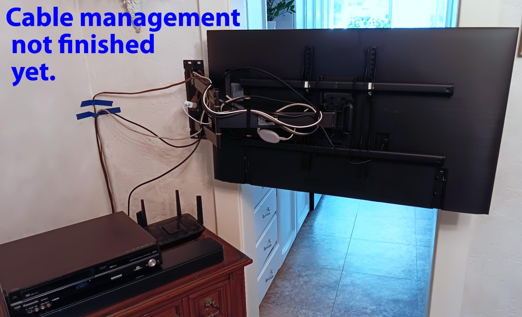 Heavy Duty XXL Long Arm TV Wall Mount for 55-120 inch Extra Large TVs customer photo 2