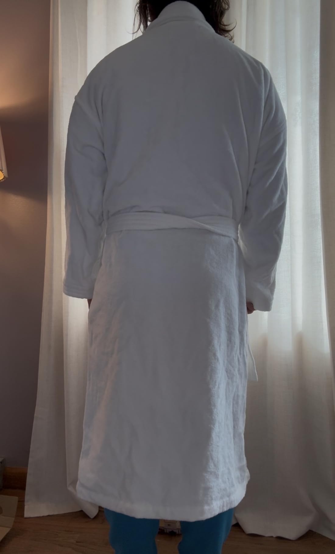 MONARCH Cotton Terry Velour Bath Robe Self-Tie Belt for Men or Women customer photo 2