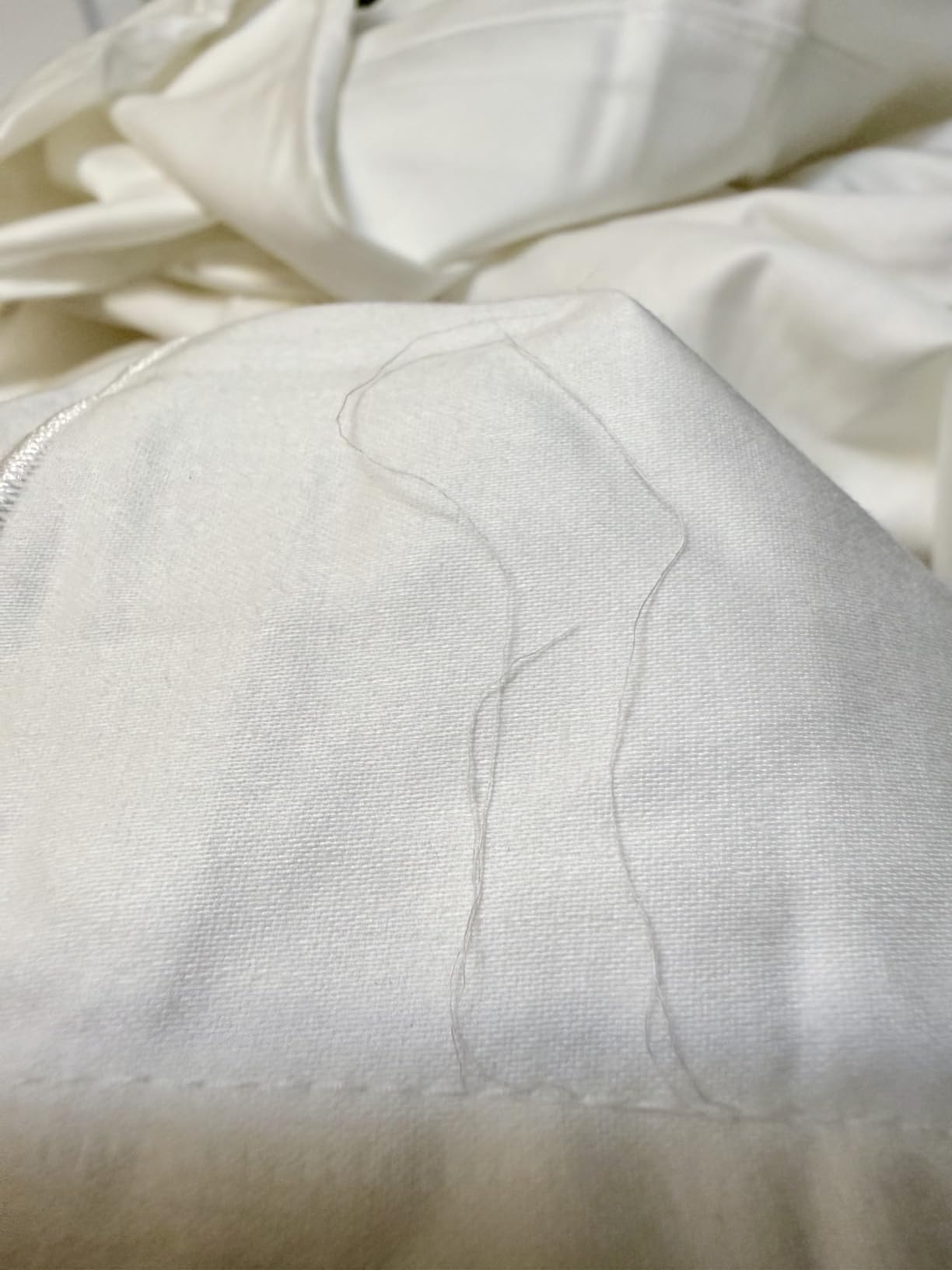 LANE LINEN Cooling Sheets King Size 100% Egyptian Cotton Sateen - Ivory customer photo 2
