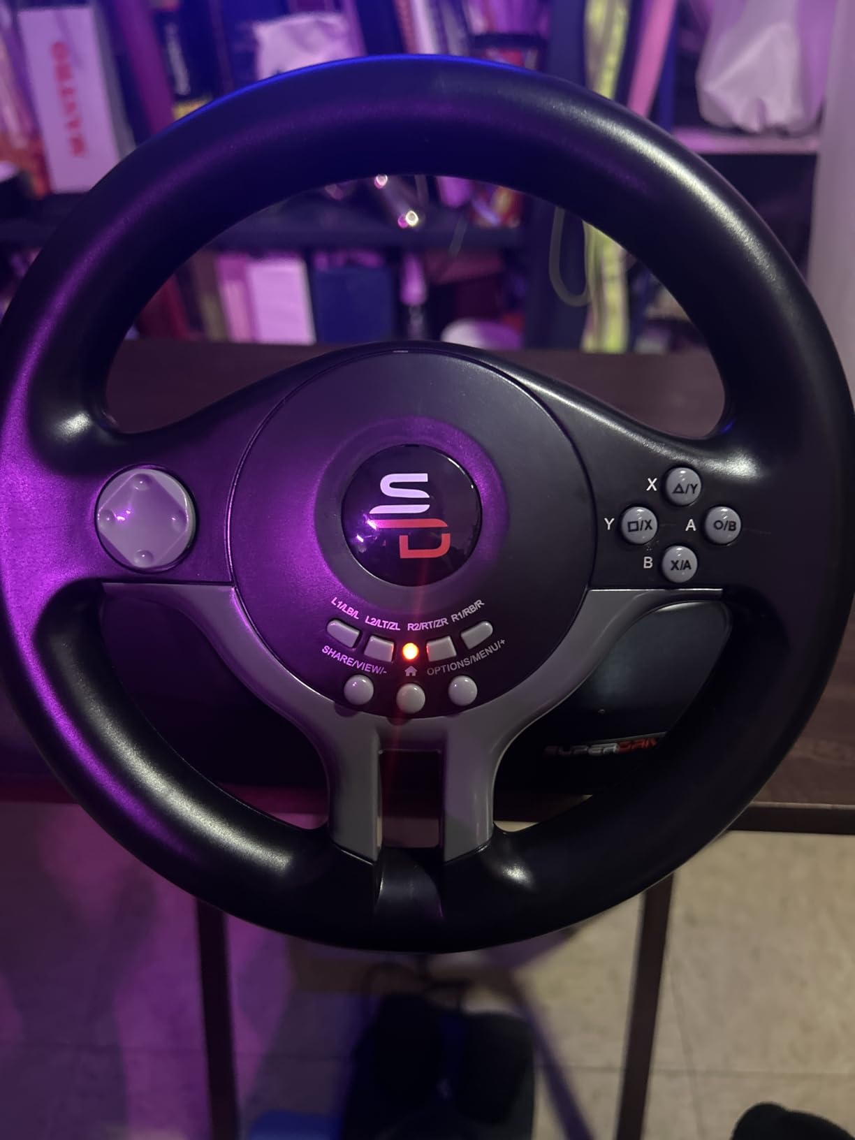 SUBSONIC Racing 220 RSX RGB Gaming Steering Wheel Switch 2 PS4 Xbox & PC customer photo 1
