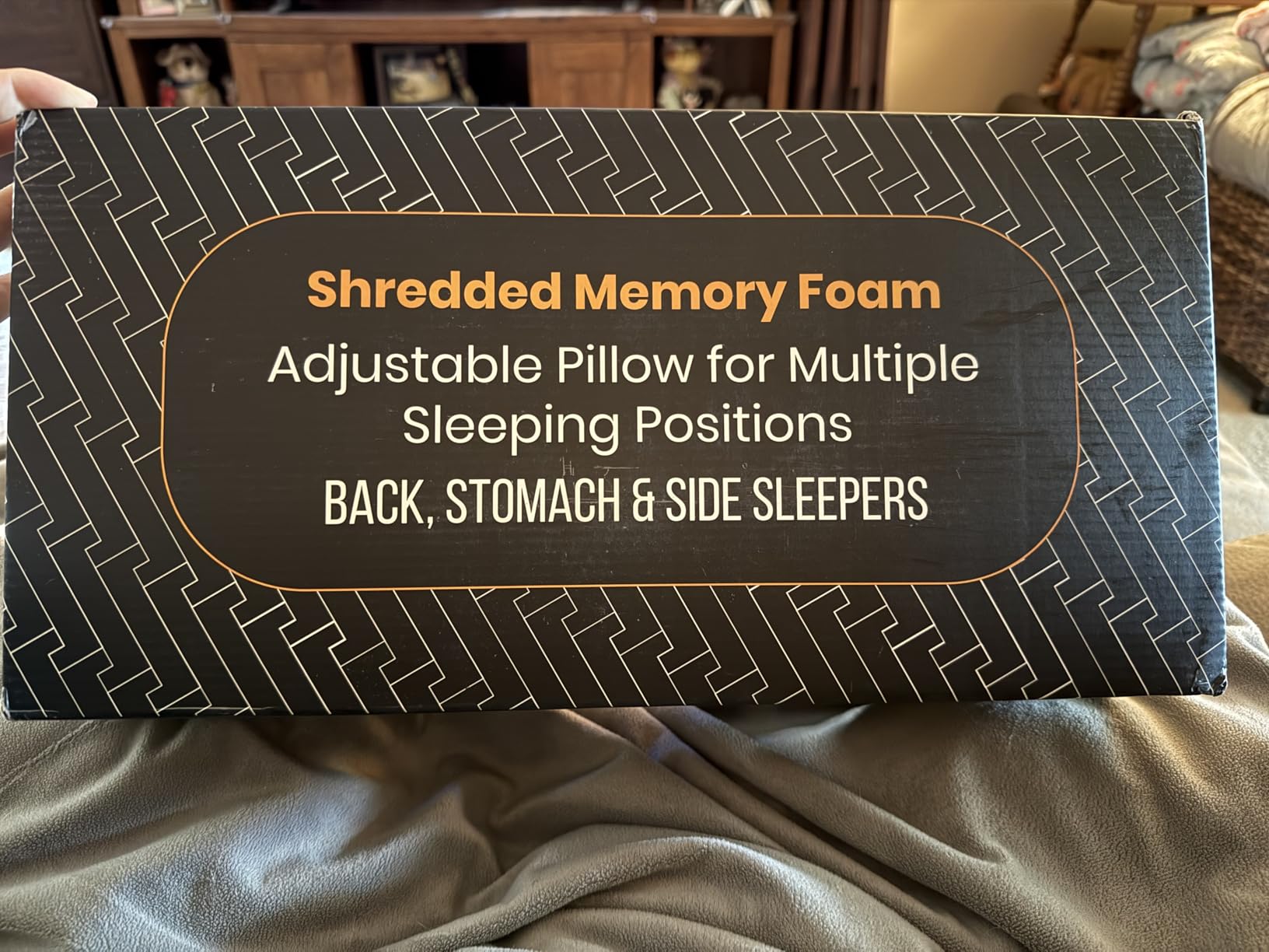 Utopia Bedding Shredded Memory Foam Pillows, Cooling Pillow, Queen, 1 Pack | Adjustable Bed Pillow for sleeping, Washable Jacquard-Polyester Cover, Support for back, side & stomach sleepers, Pack of 1 customer photo 1