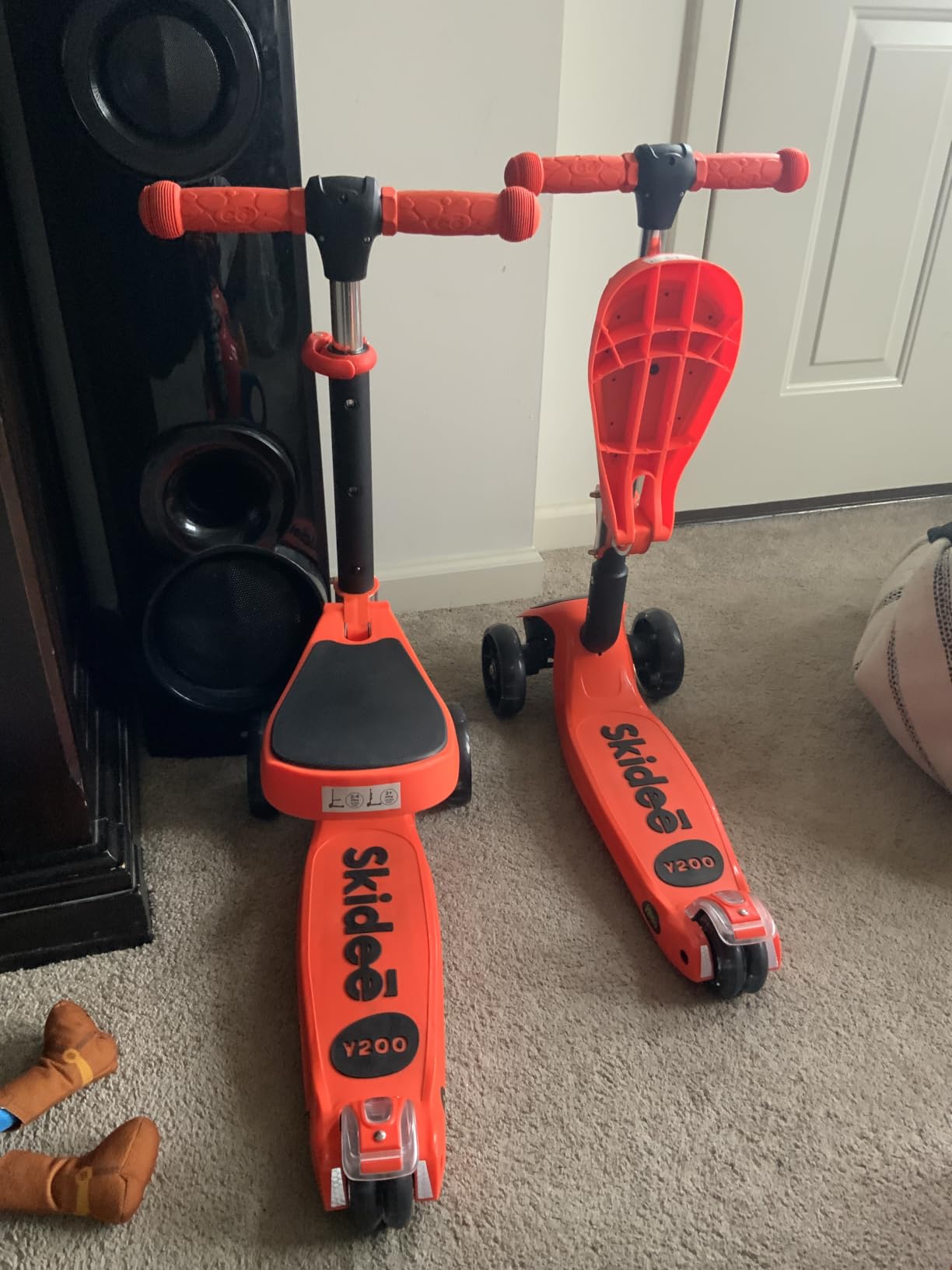 SKIDEE Kick Scooter for Kids Ages 3-5 | Foldable 3 Wheel Scooter with Lean-to-Steer, Adjustable Height, Removable Seat & LED Light Wheels | Toddler Scooter Up to 12 Year Old Boys/Girls customer photo 1