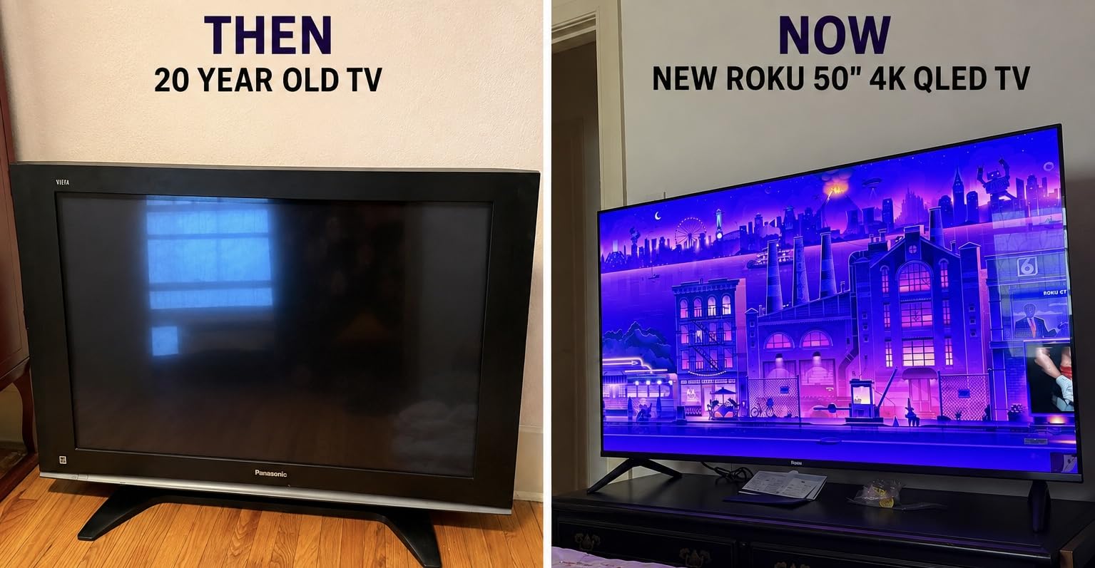 Roku 50-Inch Select Series Smart TV 2026-4K QLED TV - Roku TV | Voice Remote, Wi-Fi & Bluetooth Headphone Mode customer photo 2