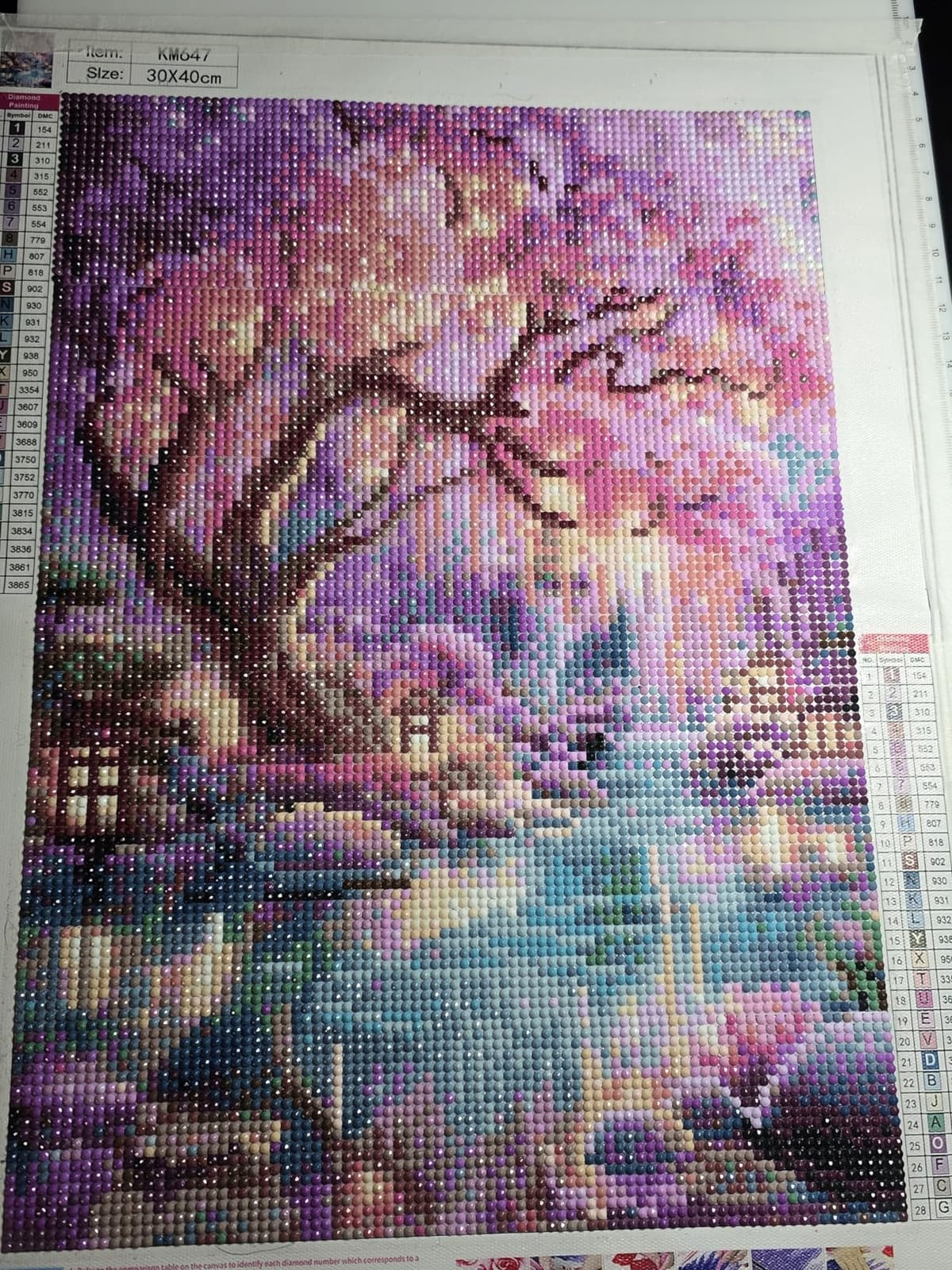 Diamond Paintings Kits for Adults,Glowing Dream Forest Diamond Arts Kits customer photo 2