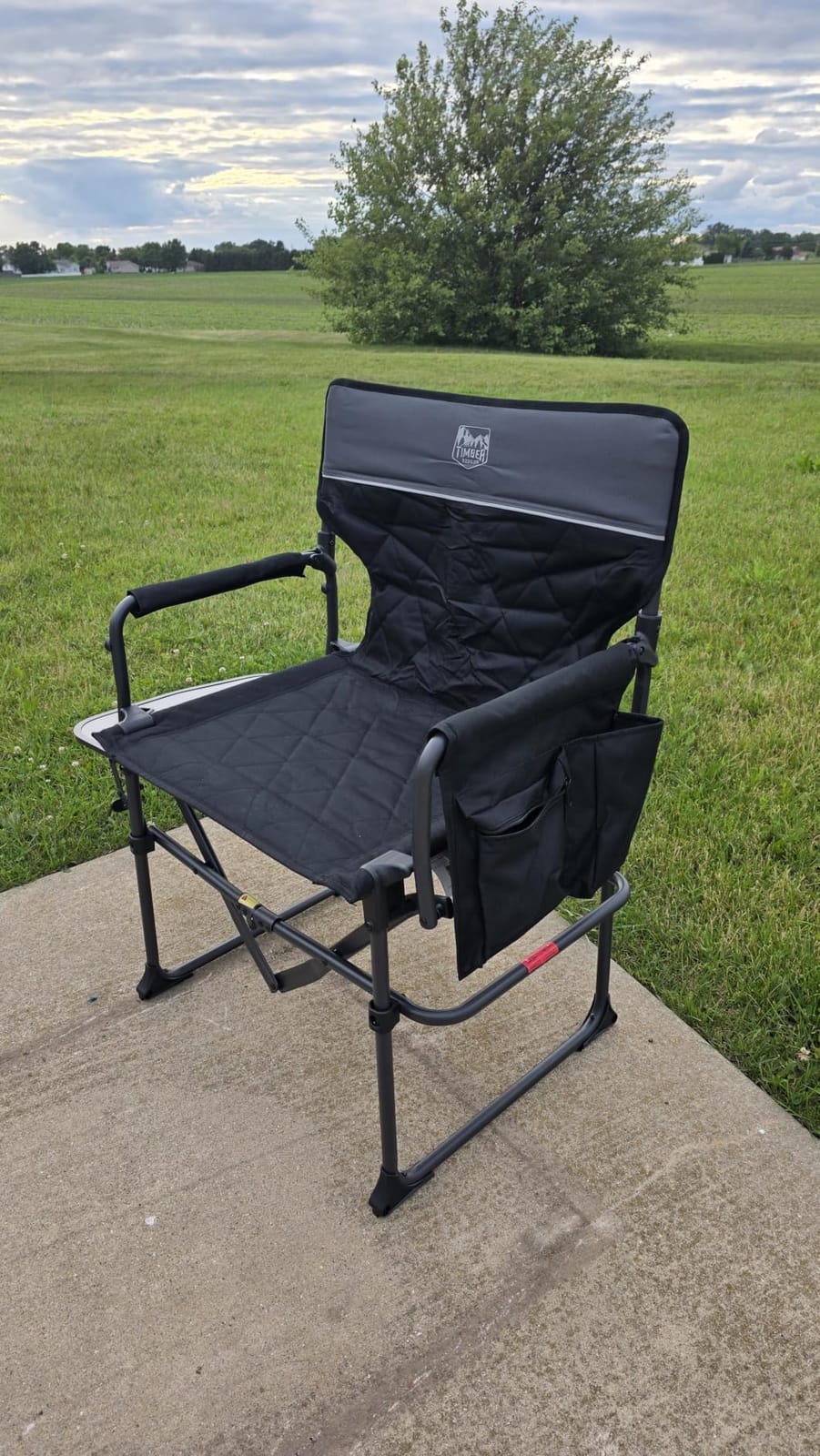 TIMBER RIDGE 400lbs Heavy Duty Camping Chair Portable Directors Chair customer photo 1