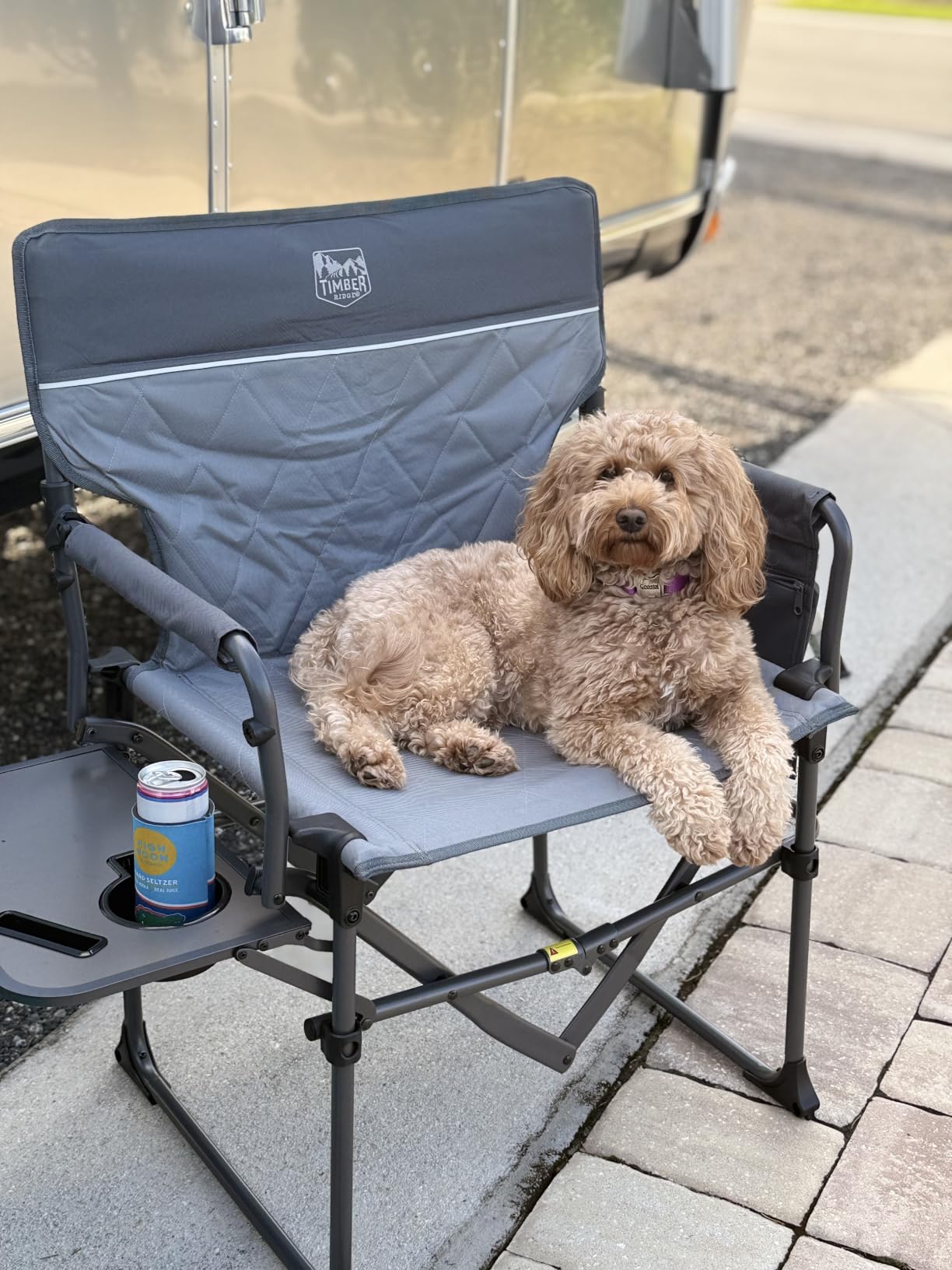 TIMBER RIDGE 400lbs Heavy Duty Camping Chair Portable Directors Chair customer photo 2