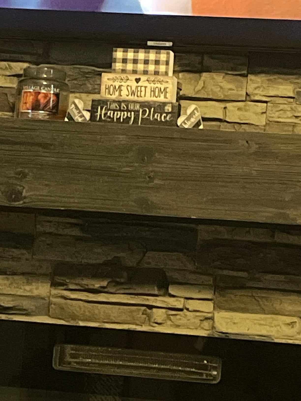 Moucuny 4 Pcs Easter Bunny Wood Signs Farmhouse Tiered Tray Table Decor customer photo 1