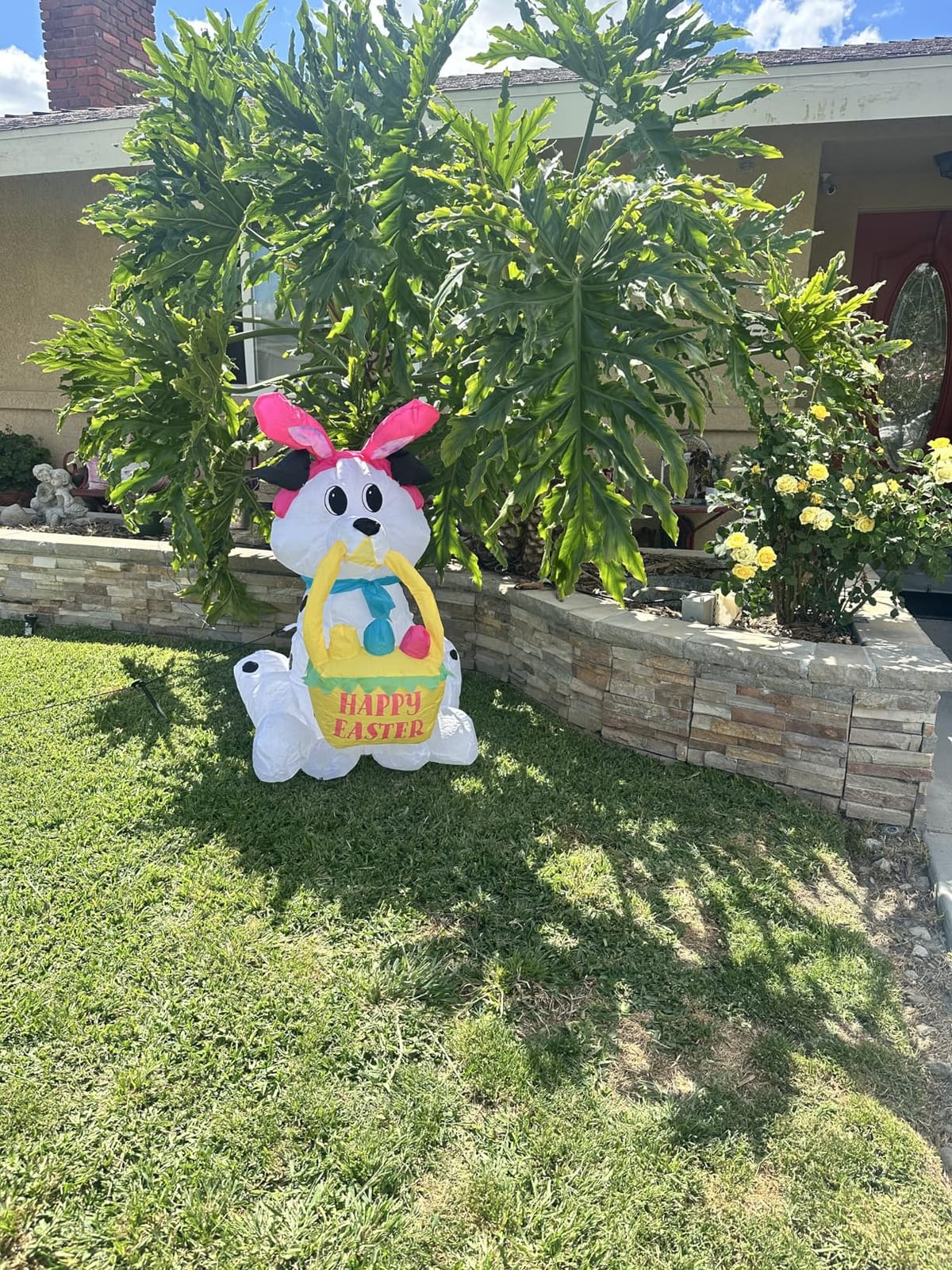 Vibrant Easter Eggs Inflatables 10FT Long, Seven Eggs Inflatable Outdoor Decorations Built in LED Lights, Fun Lighted Eggs Easter Blow Ups for Yard Patio Garden Lawn Celebration Decor customer photo 2