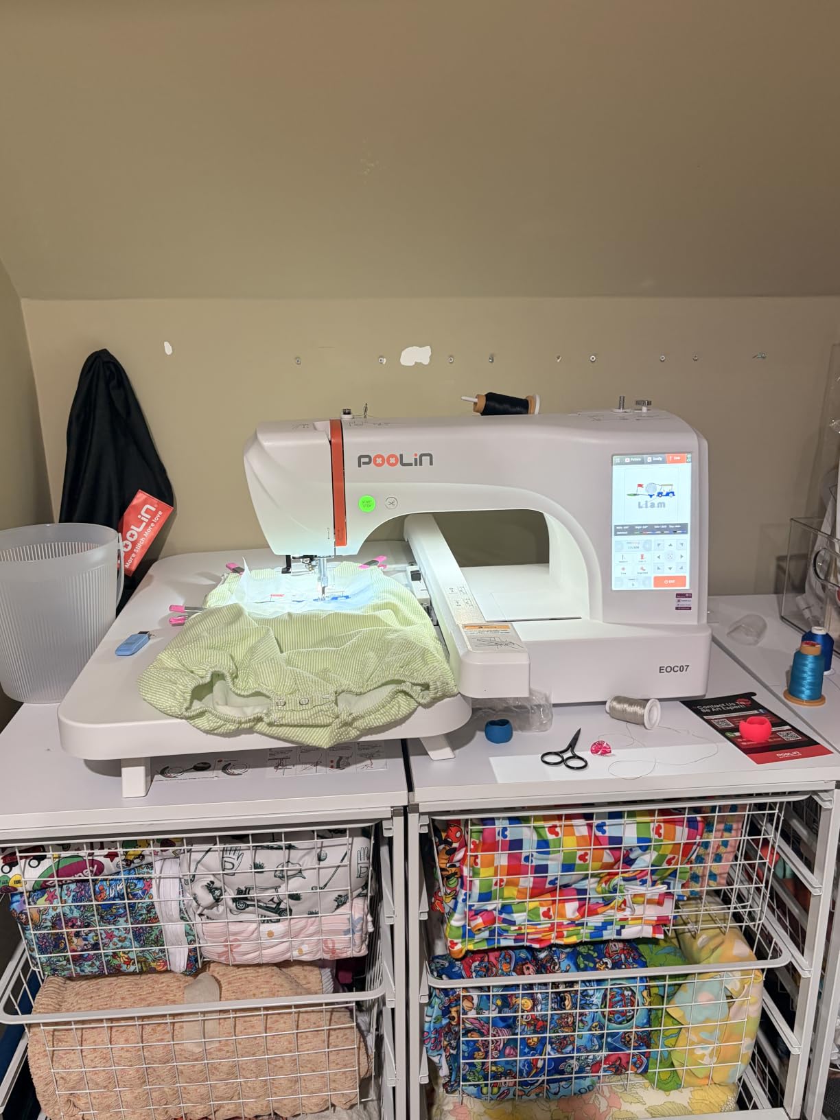 Poolin EOC07 Embroidery Machine,15