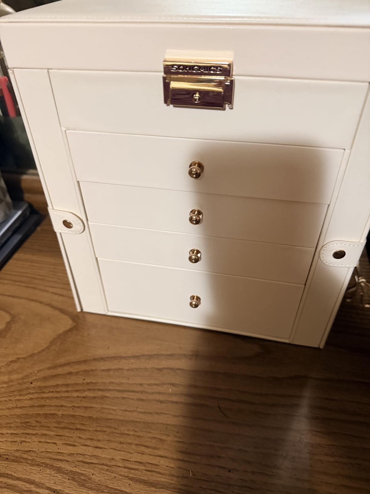 SONGMICS 5-Layer Jewelry Box Organizer with 4 Drawers, Lock and Mirror customer photo 2