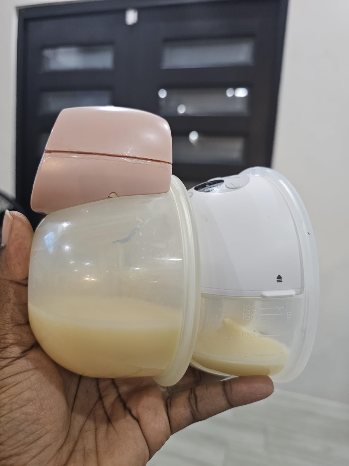 Momcozy Wellness 1 Wearable Breast Pump, Warm-Massage Hands-Free Pump with Heated Flange & Simulated Massage for Comfortable Breastfeeding & Let-Down, App-Controlled, 4 Modes 12 Levels, 180ml/6oz customer photo 1