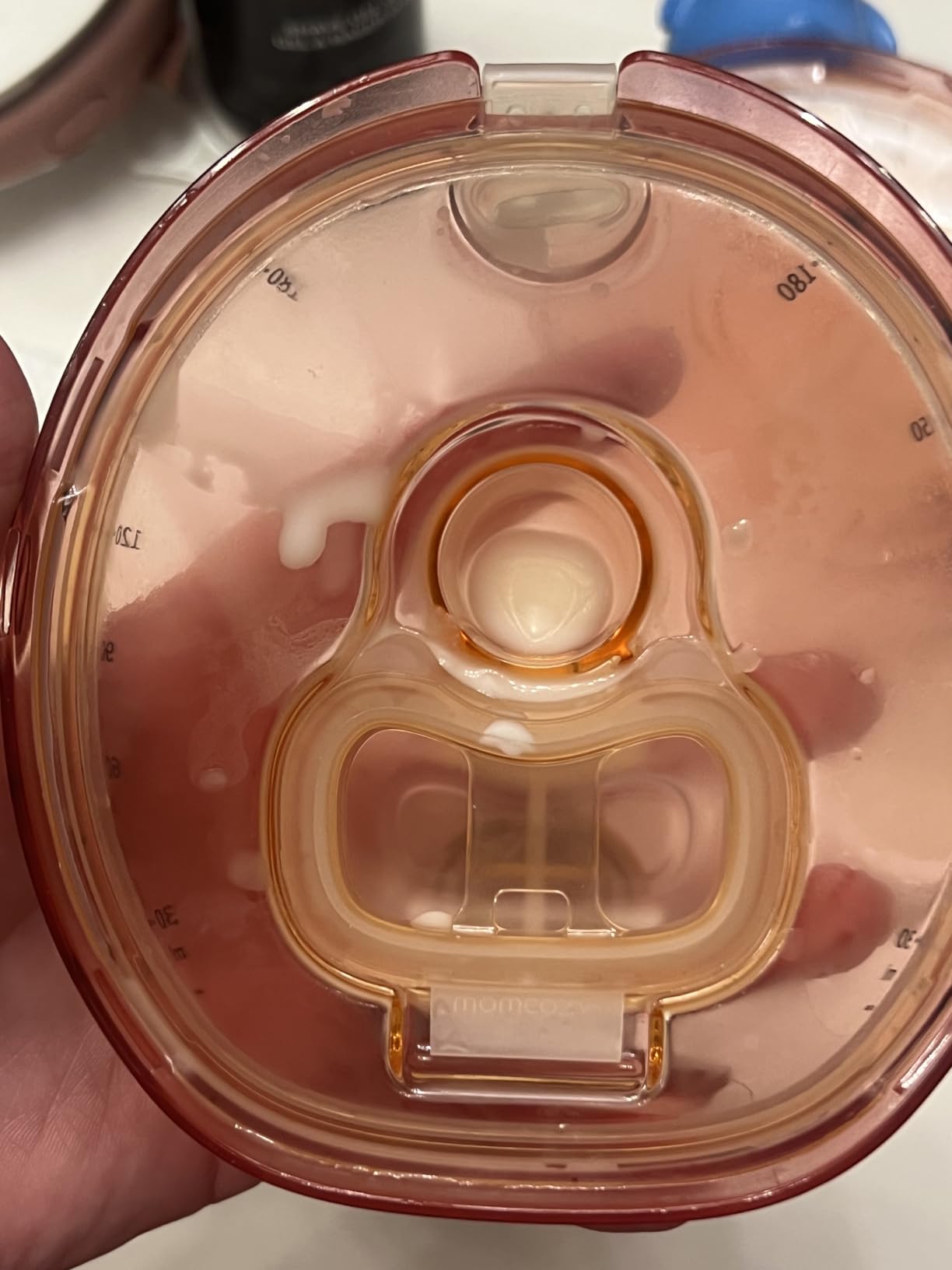 Momcozy Wellness 1 Wearable Breast Pump, Warm-Massage Hands-Free Pump with Heated Flange & Simulated Massage for Comfortable Breastfeeding & Let-Down, App-Controlled, 4 Modes 12 Levels, 180ml/6oz customer photo 2