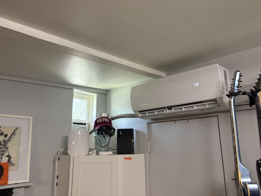 Mountman 9000 BTU Mini Split AC/Heating System,19 SEER2 110/120V Energy Efficient Ductless Inverter System,Cools Up to 450 Sq.Ft with Pre-Charged Condenser,Heat Pump & Installation Kits customer photo 1