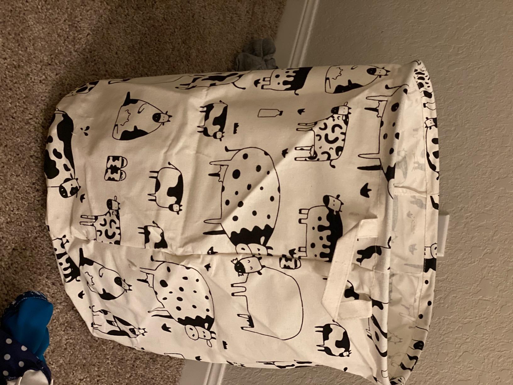 Space rocket Storage Bin Foldable Nursery Basket customer photo 2