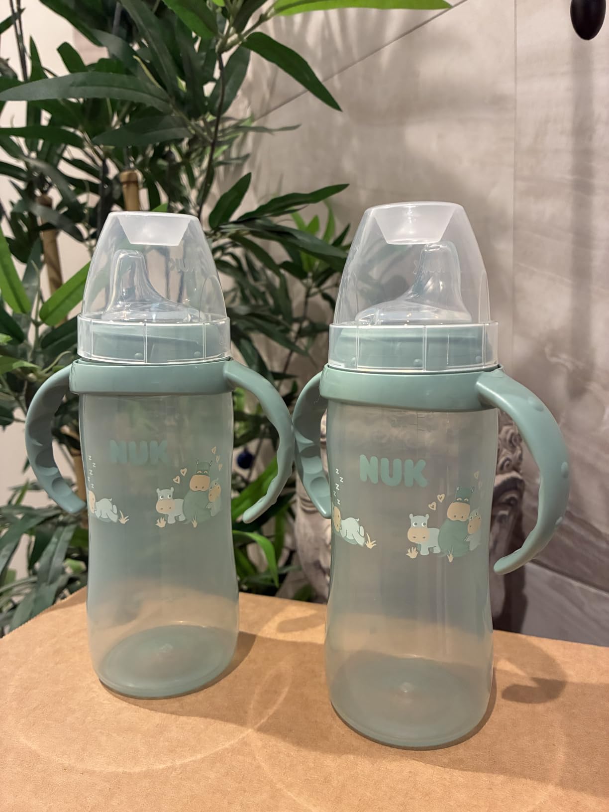 NUK First Choice Large Learner Cup 2.0, 10 oz. Sippy Cup with Handles, Spill Proof, Leak Proof Soft Straw Cup, 2-Pack customer photo 2