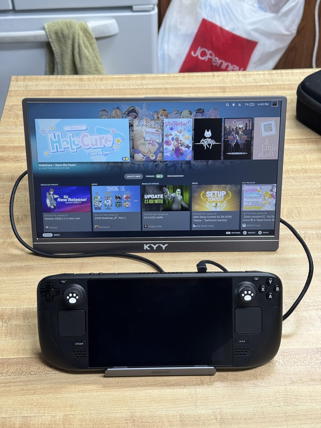 BENFEI Steam Deck Dock, Docking Station for Steam Deck (OLED)/ROG Ally, 6-in-1 USB C Hub with HDMI 4K@60Hz, 1Gbps Ethernet, 1xUSB C 2X USB 3.0 Port, PD 100W Charging customer photo 1