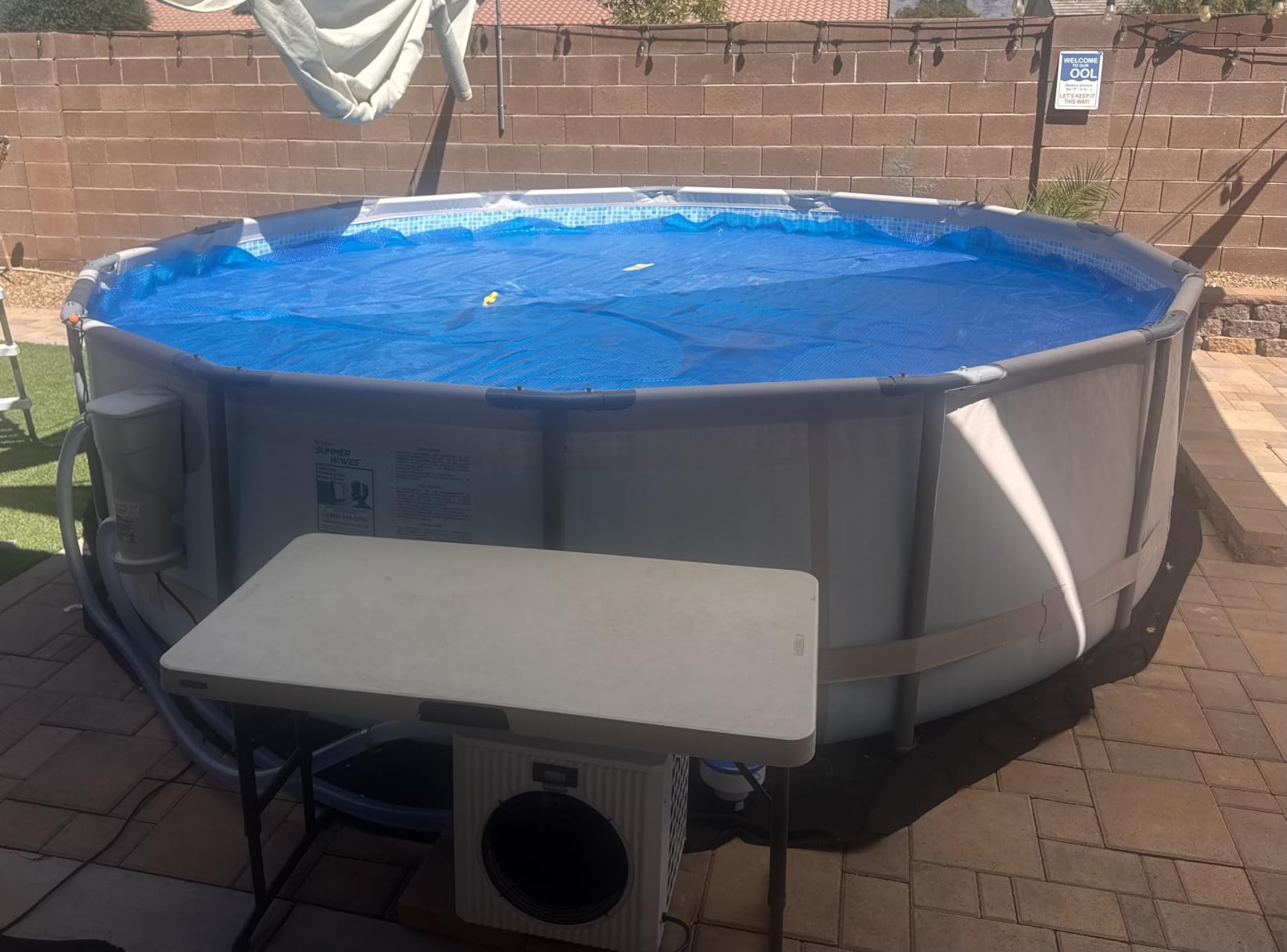 7,500 Gallons Above Ground Pool Heater 110V | H7 27,000BTU Swimming Pool Heat Pump High Efficiency COP5.2 Energy Save 45% Heating or Cooling Above Smart WiFi Control customer photo 1