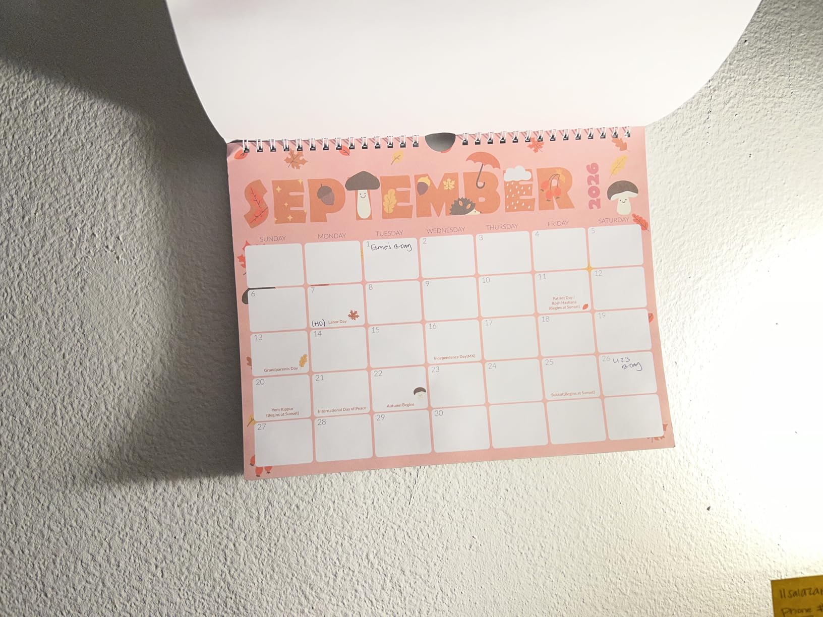 SUNEE Calendar 2026-2027 - 18 Months Wall Calendar Jul. 2026 - Dec. 2027, 14.5