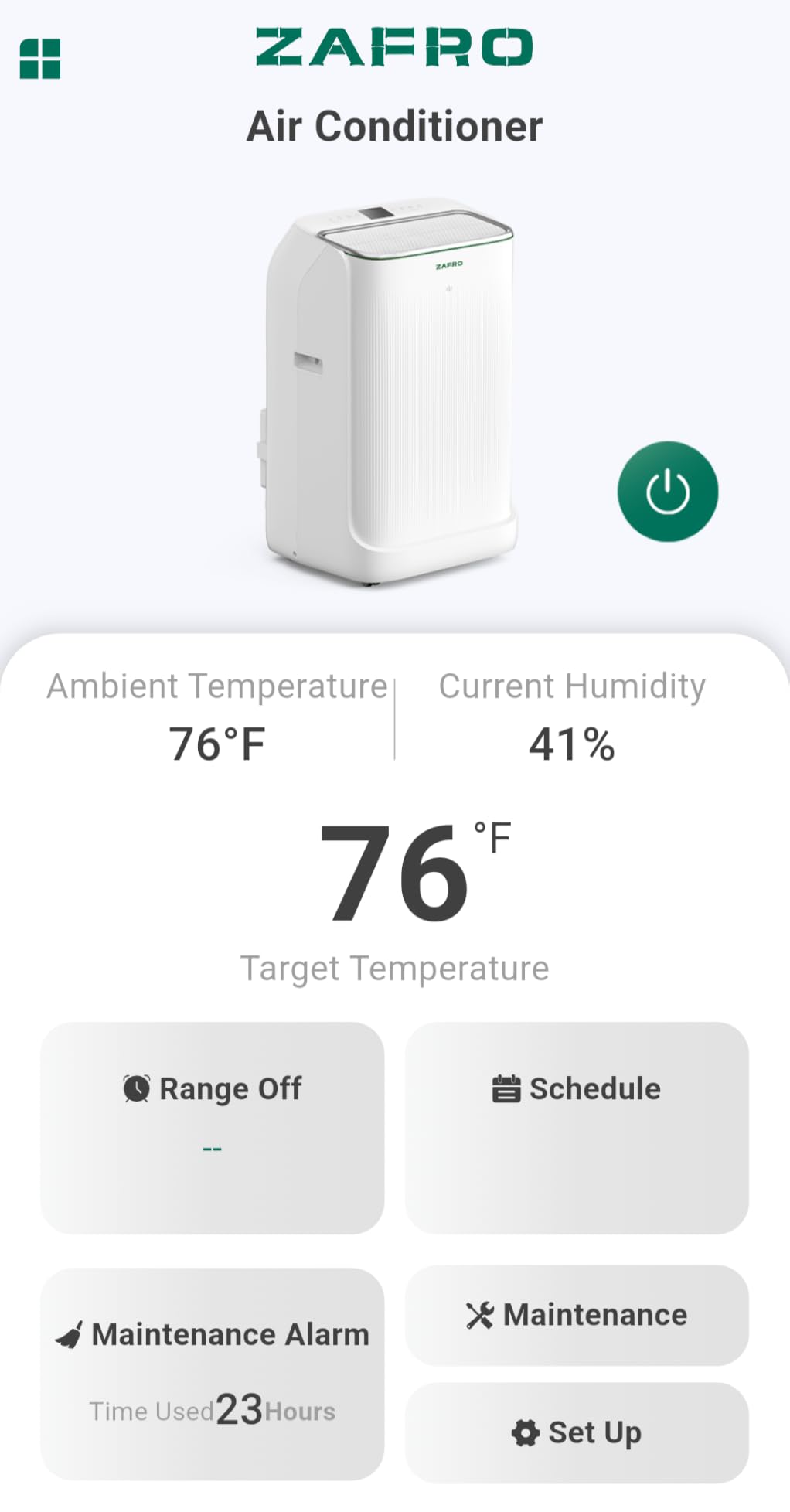 ZAFRO Smart Inverter Portable Air Conditioners, 14000 BTU (10000 BTU SACC) customer photo 2