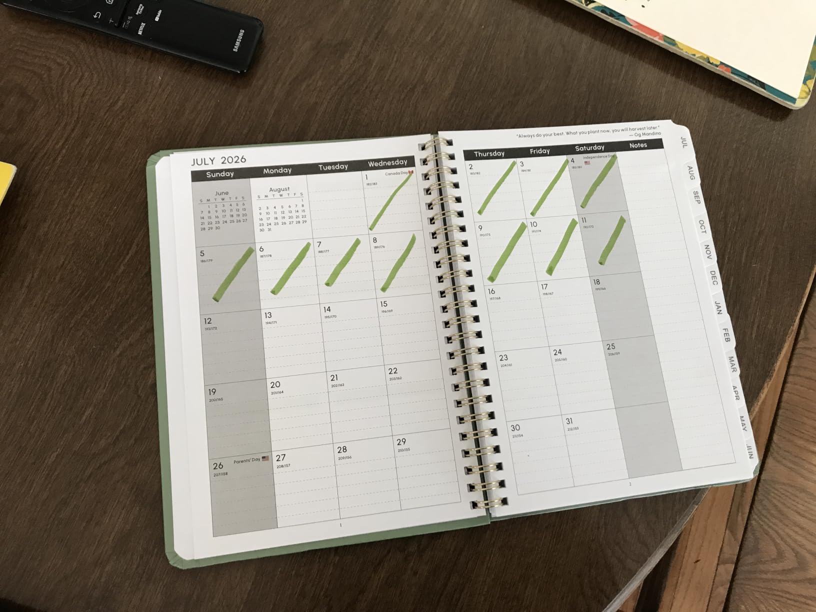 Planner 2026-2027, Weekly and Monthly Academic Planner, July 2026 - June 2027, Hardcover Calendar Agenda Book for School Year Planning, School Supplies for Teacher and Student, A5(6.3'' x 8.5'') customer photo 2