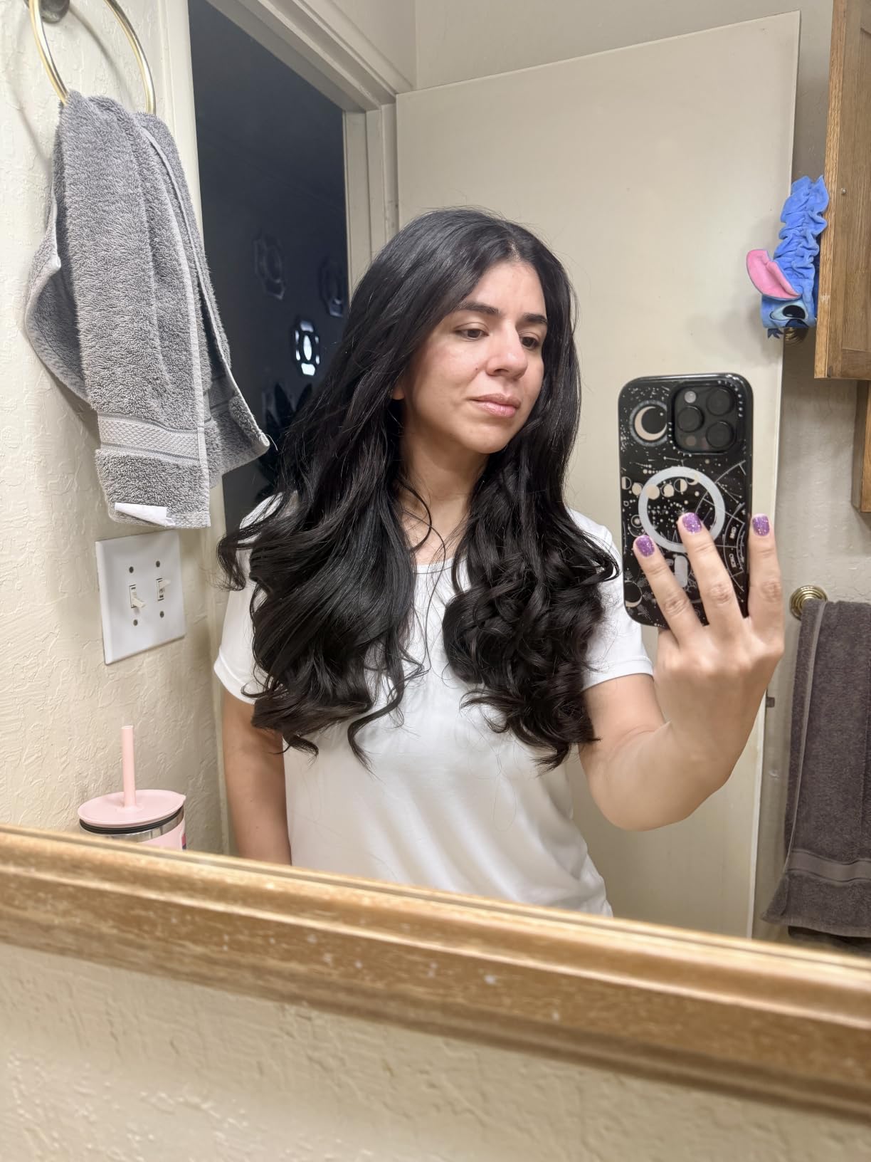 TYMO CurlPro Plus Automatic Rotating Curling Iron - Upgraded Long Barrel Curling Wand for Long Hair, 1 1/2 Inch customer photo 2