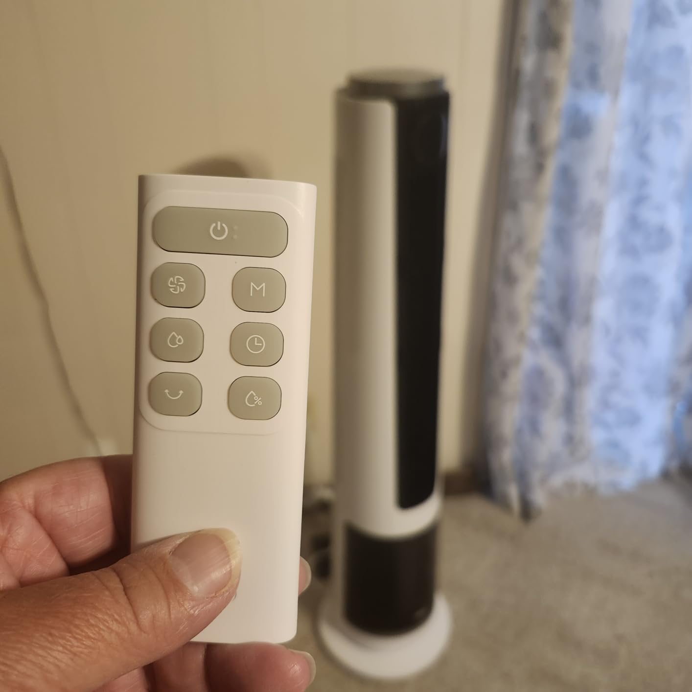 DREO TurboCool Misting Fan 765S, Fans that Blow Cold Air, 10°F Cooling Fan | 34ft/s Fast Evaporative Air Cooler, 6L Tank, 20 dB Quiet DC Motor, 90° Tower Fan with 12 Speeds, 4 Modes for Home, Grey customer photo 2
