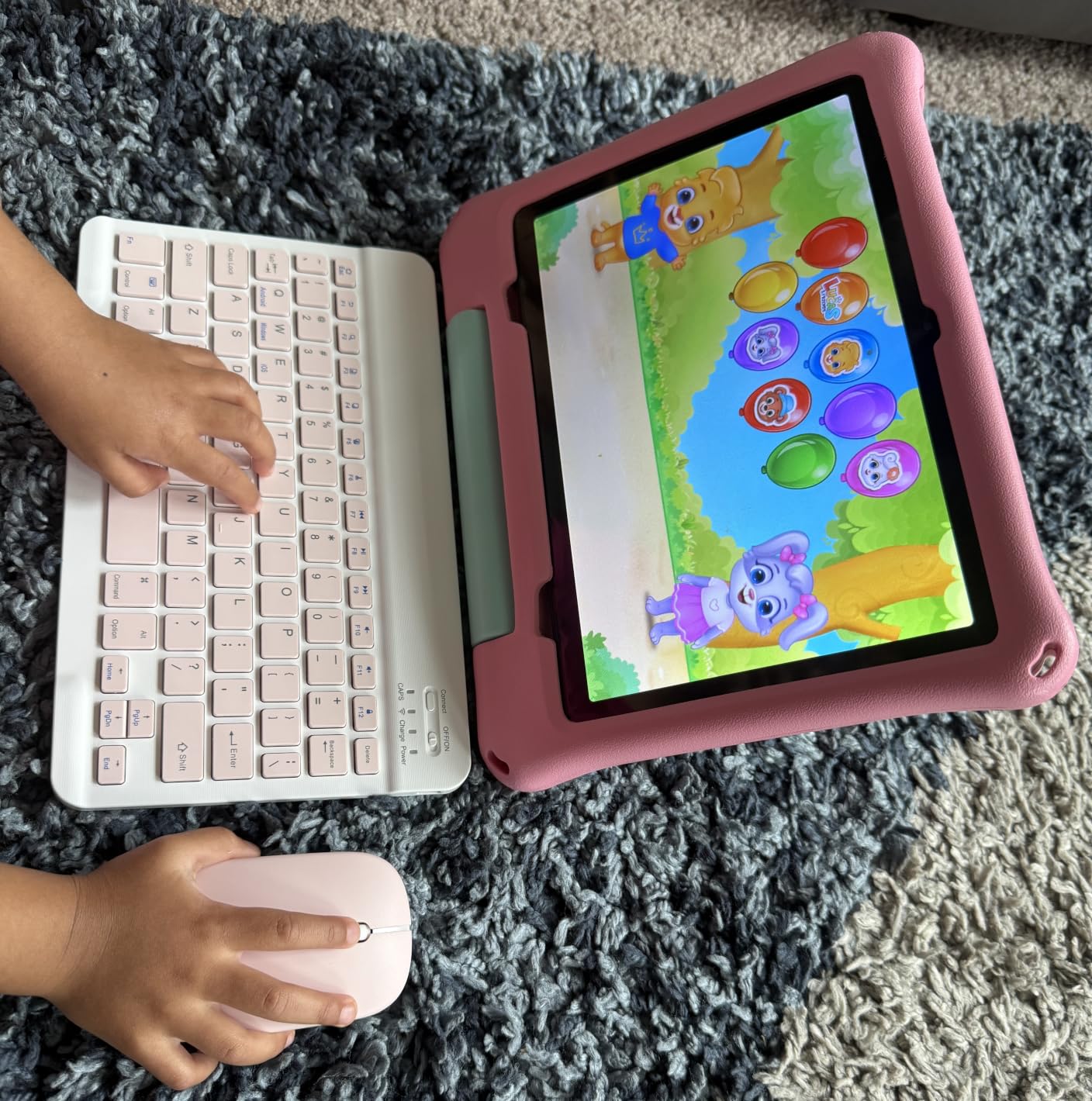 aiprotablet Kids Tablet, Android 16 Tablet for Kids 10 inch Octa-Core 2.2GHz with Case, 30GB RAM 64GB ROM, 2TB Expand, Parental Control, Dual Camera, BT, WiFi, with Keyboard Mouse Stylus, Gift (Green) customer photo 1