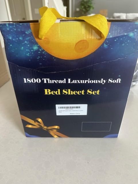 SONORO KATE 800 Series 100% Egyptian Cotton Queen Sheet Set,Sateen Weave customer photo 2