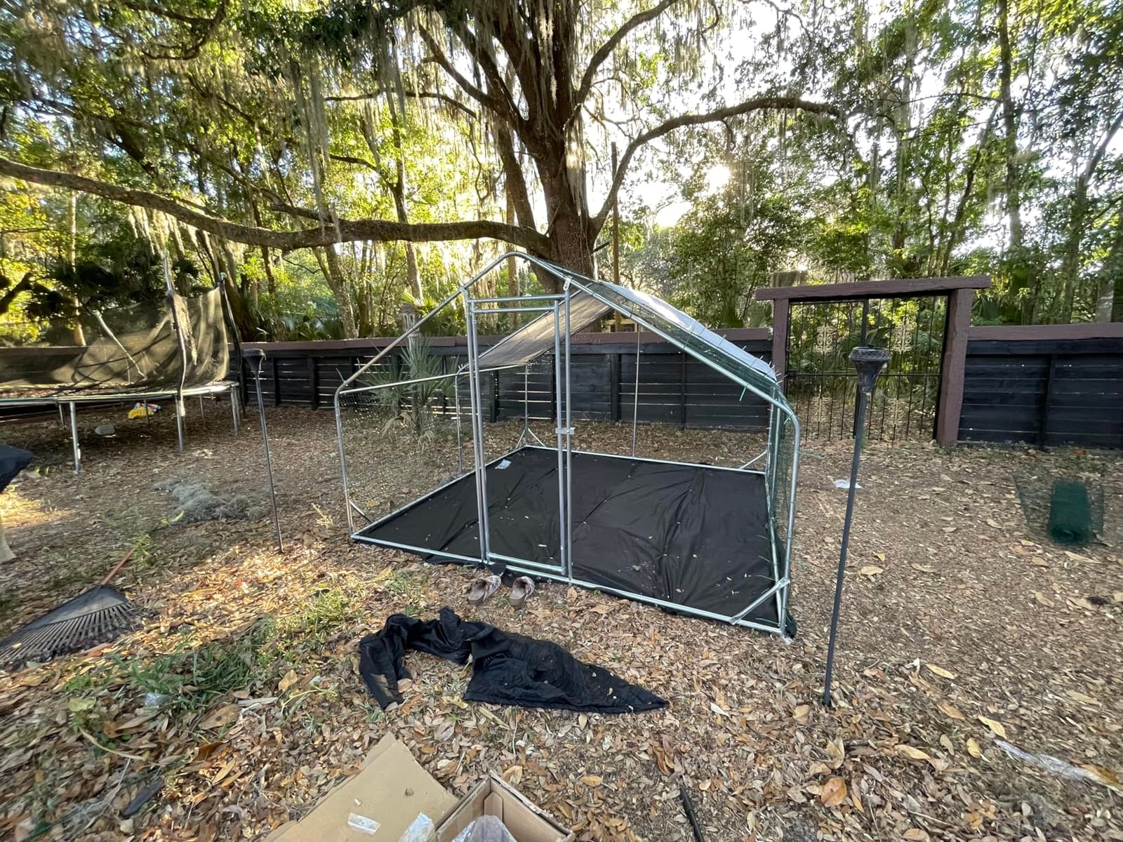 Metal Chicken Coop with Hardware Cloth, Walk-in Poultry Cage for Hen Duck | Hardware Cloth, Solar Light Included, UV-Resistant Waterproof Cover, Large Walk-in Space for 15-20 Birds customer photo 1