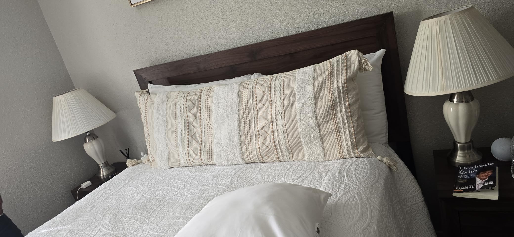 Goose Feather and Down Pillows Standard Size Set of 2, Luxury Bed Pillows customer photo 2