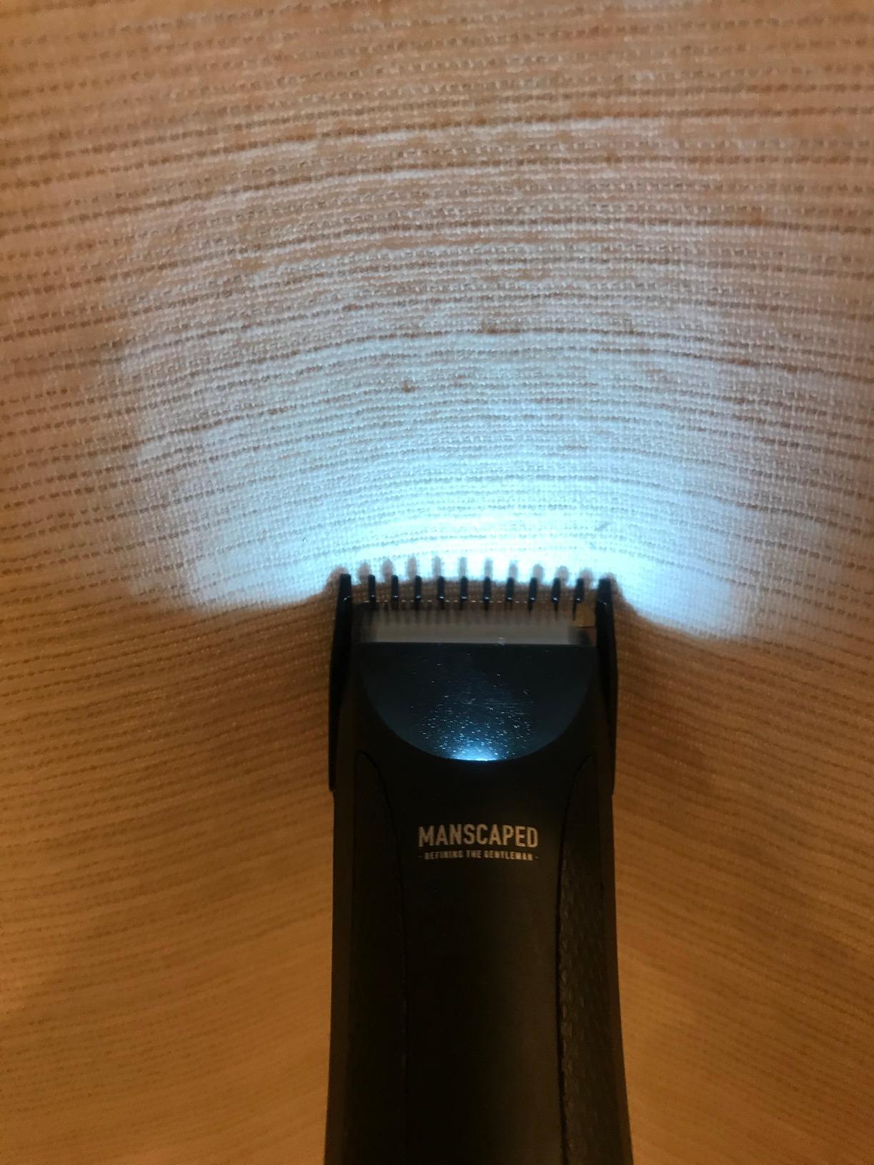 MANSCAPED® The Lawn Mower® Go Groin & Body Hair Trimmer (Mineral Blue) | Waterproof shaver for men, bikini, SkinSafe™ blade, USB-C charging, textured grip, up to 60-min runtime, two comb attachments customer photo 1