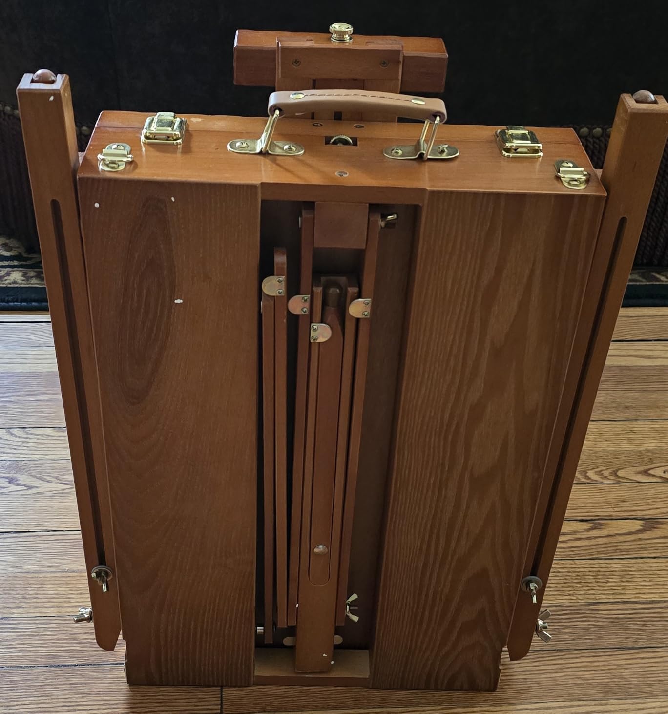 MEEDEN Portable French Easel for Painting: Beech Wood Plein Air Art Easel customer photo 2