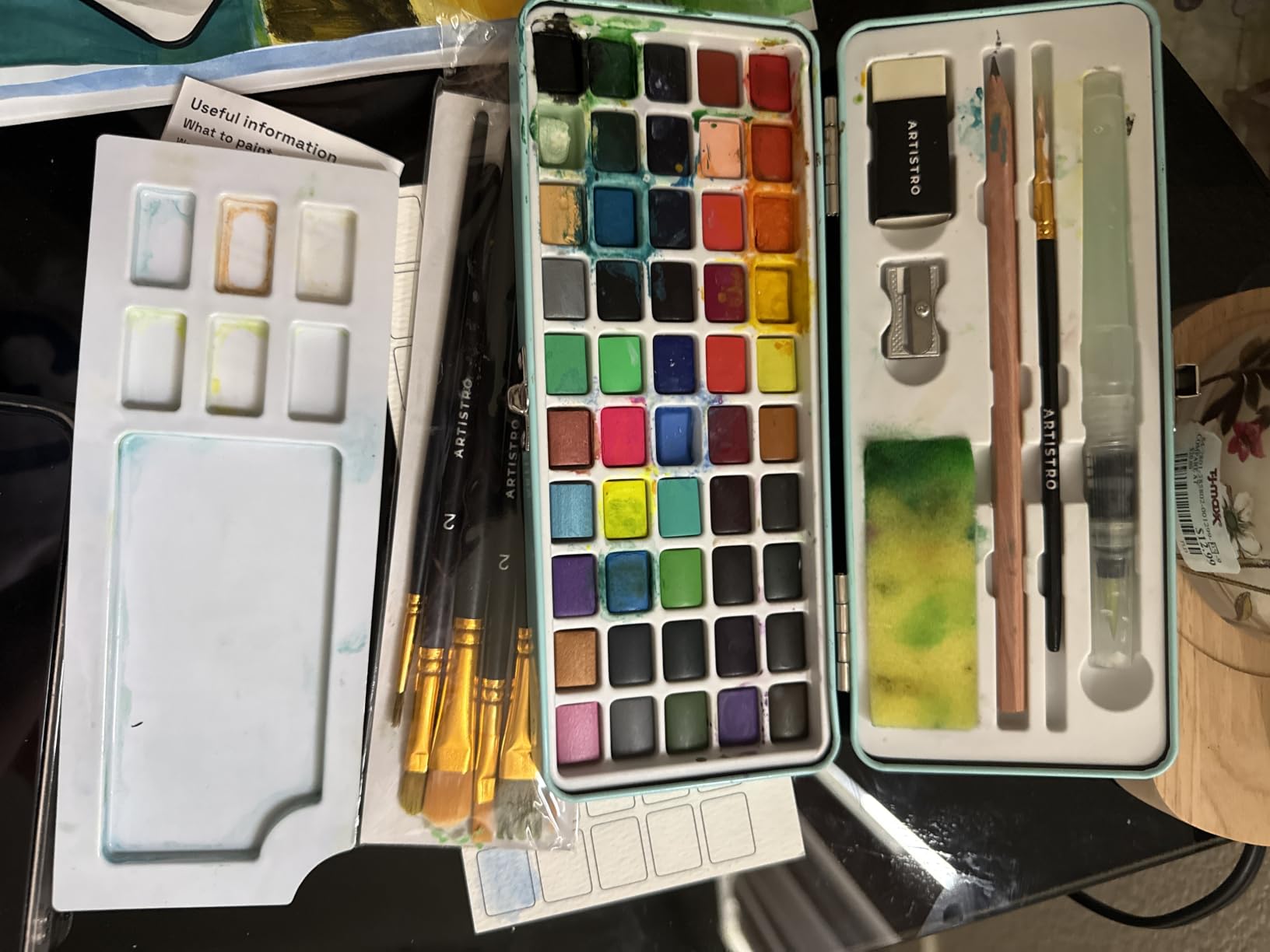 ARTISTRO Watercolor Paint Set - Travel Art Kit - 50 Colors customer photo 2