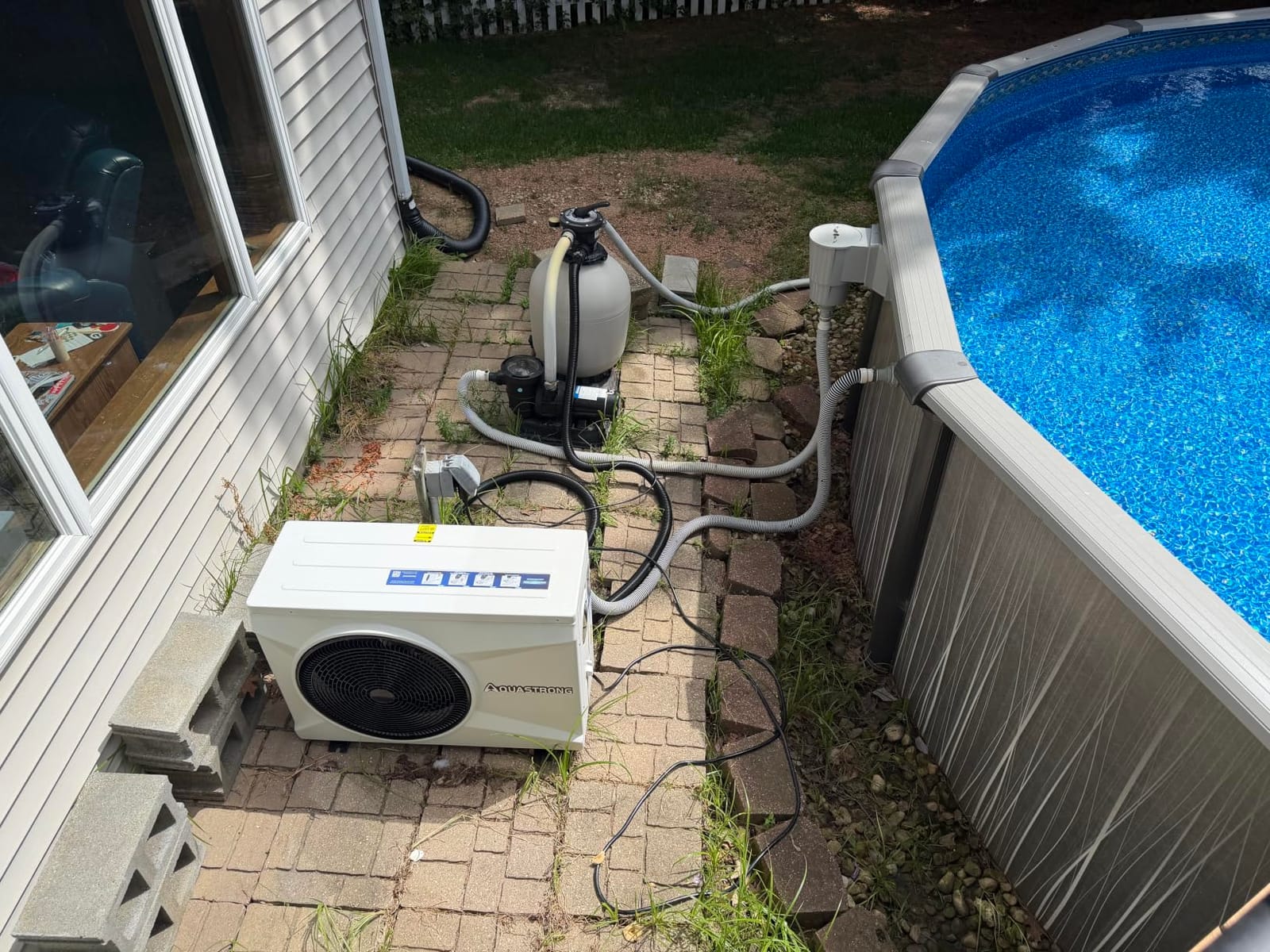AQUASTRONG Swimming Pool Heat Pump,Pool Heater for Above Ground and Inground Pool, Heating and Cooling Pool Heater, for 6500 Gallons customer photo 2