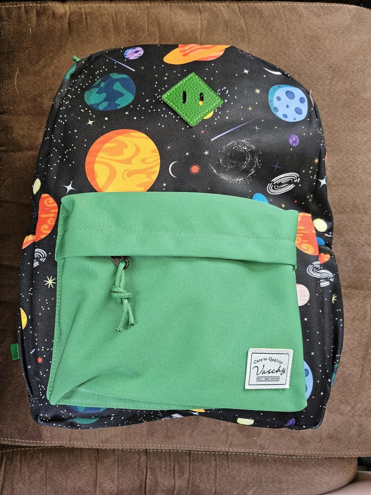 VASCHY Mini Toddler Backpack for Boys,Small Preschool Backpack Lightweight Kids Backpack for Ages 3–4, Cute Vehicle Travel Daypack Daycare Bookbag, 12 Inch customer photo 1