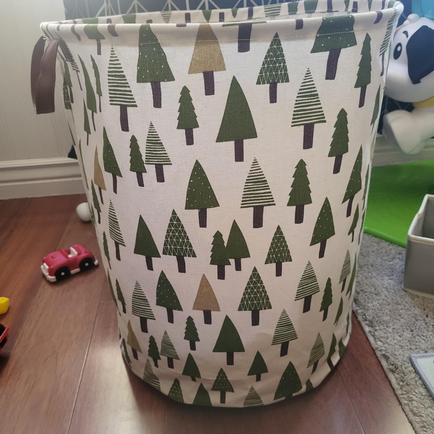 Kids Laundry Hamper,Baby Laundry Basket Animal Storage Baskets for Kids Room Decor,Nursery Hamper,Bedroom,Toy Organizer,(Cute Animal) customer photo 1