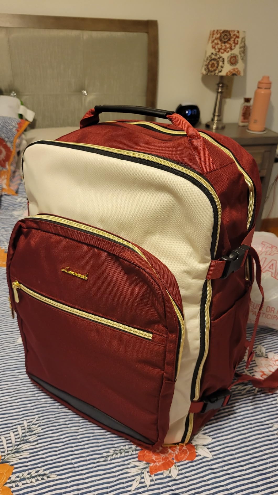 LOVEVOOK Rolling Backpack with Wheels, Carry On Luggage for Women customer photo 2