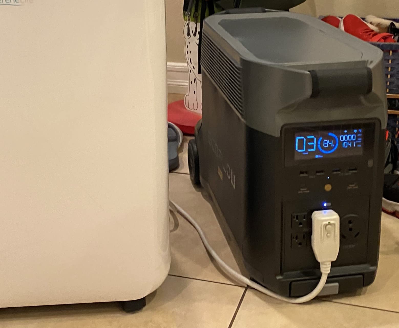 SereneLife Portable Air Conditioner, Dehumidifier & Fan | Dual Motor 3-in-1 8,000 BTU AC with 64°F–90°F Temperature Range, Cools Up to 350 Sq Ft, 3 Fan Speeds, Remote Control & Window Kit, White customer photo 1
