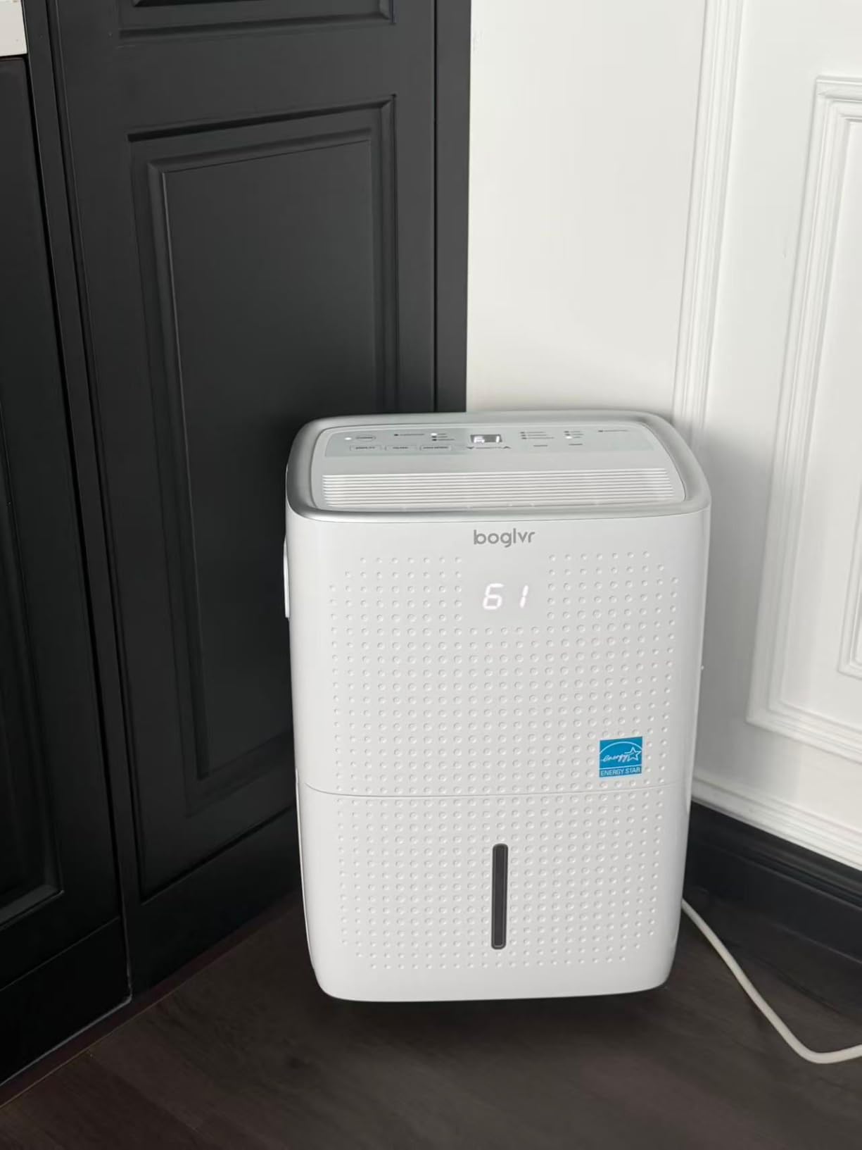 6000 Sq.Ft. Energy Star Dehumidifier for Basement, Max 100Pint/Day Smart WiFi Dehumidifier with Drain Hose, Voice & APP Control, Adjustable Humidistat for Home, Bedroom, Bathroom, Garage, RV(White) customer photo 1