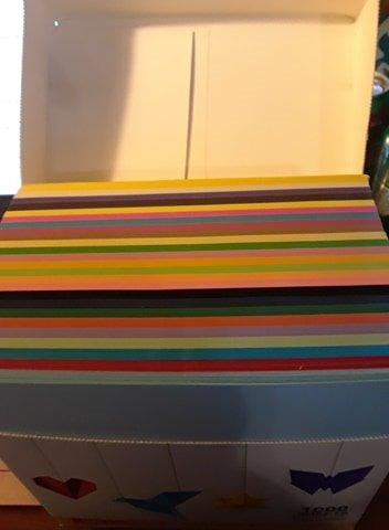 BUBU Origami Paper Kit 1000 Sheets 6x6 Colored Paper with Origami Book customer photo 1