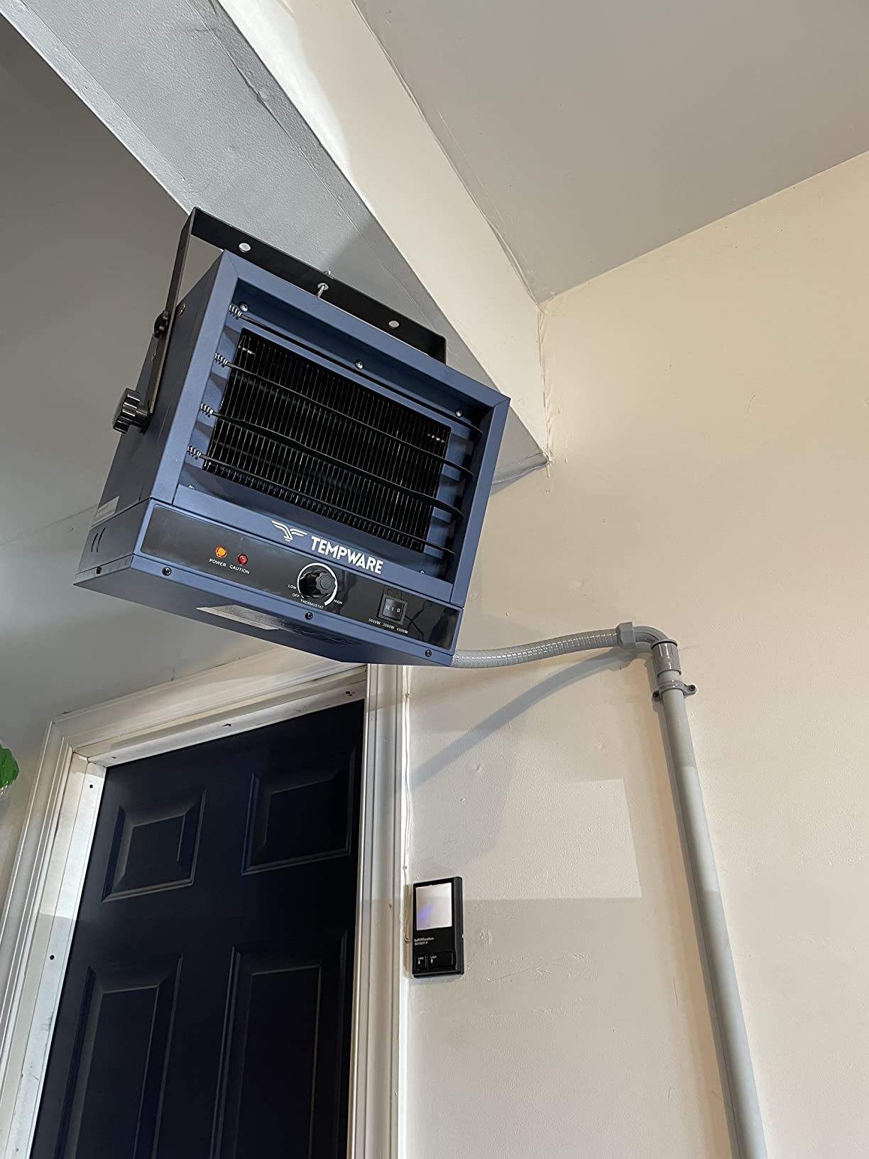 TEMPWARE 5000W Electric Garage Heater with Remote Control, 240V Hardwired customer photo 1