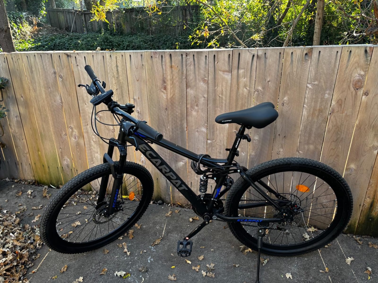 Ecarpat 24/26 Inch Wheel Mountain Bike, 21 Speed MTB Bike with Full Suspension, Steel Frame and Dual Disc Brakes customer photo 2