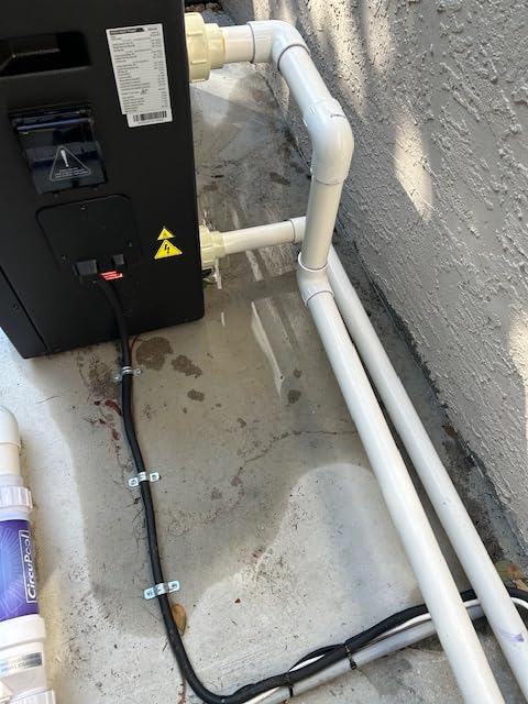MICOE 18000 BTU Pool Heater for Above Ground Pool Up to 5500 Gallons | Smart APP & Touchscreen Control, Heating & Cooling Modes,Titanium Heat Exchanger, IPX4 , Quiet 50dB, COP 4.88, 110-120V customer photo 1
